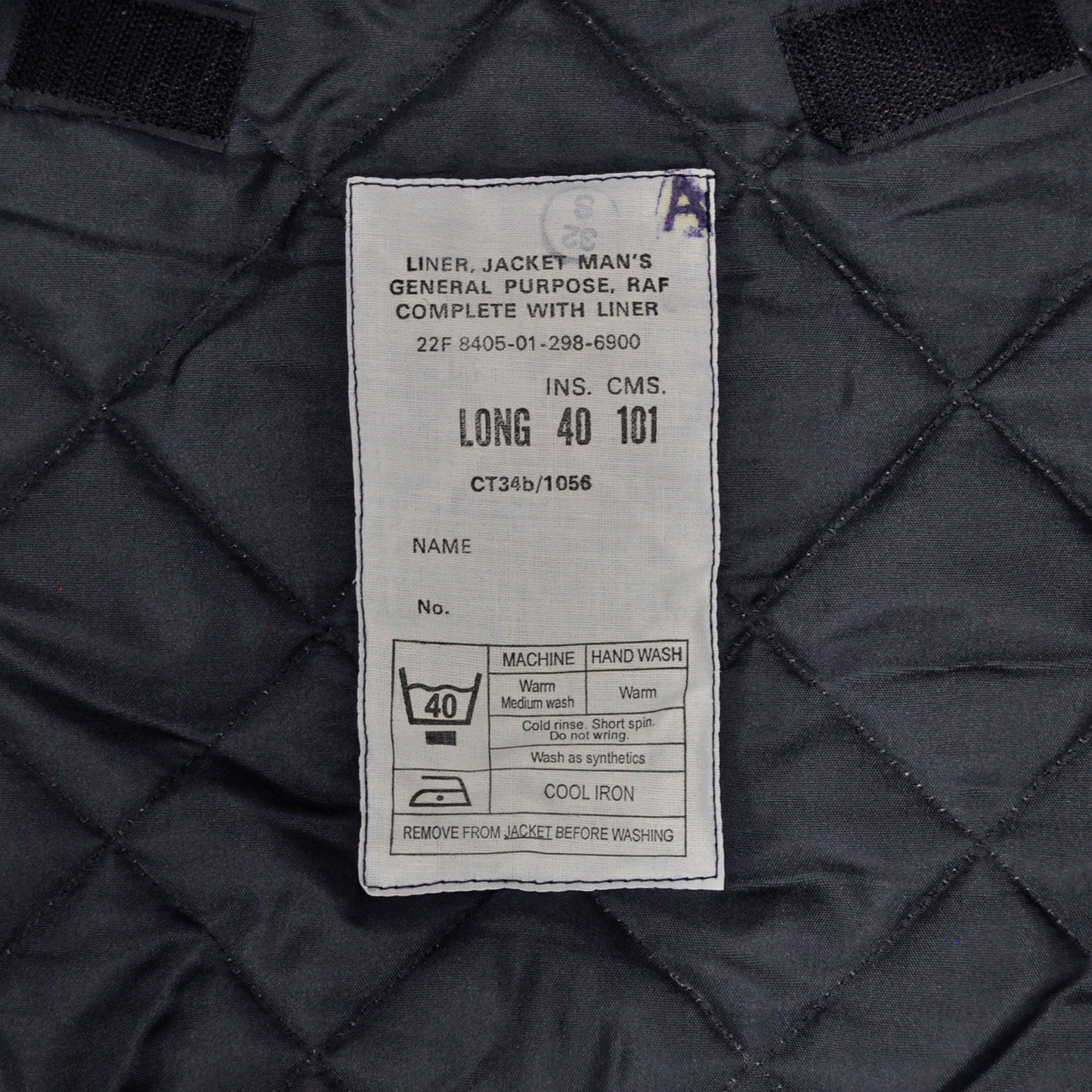 Original British Royal Air Force Jacket Lined Cargo Work Uniform Navy