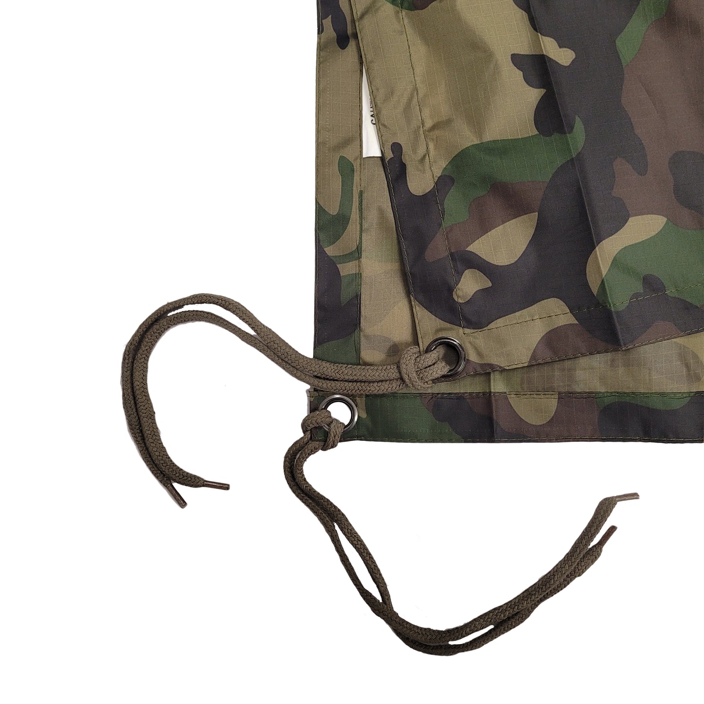 Waterproof Poncho Hiking Camping Travel Ripstop Rain Cover Woodland Camo