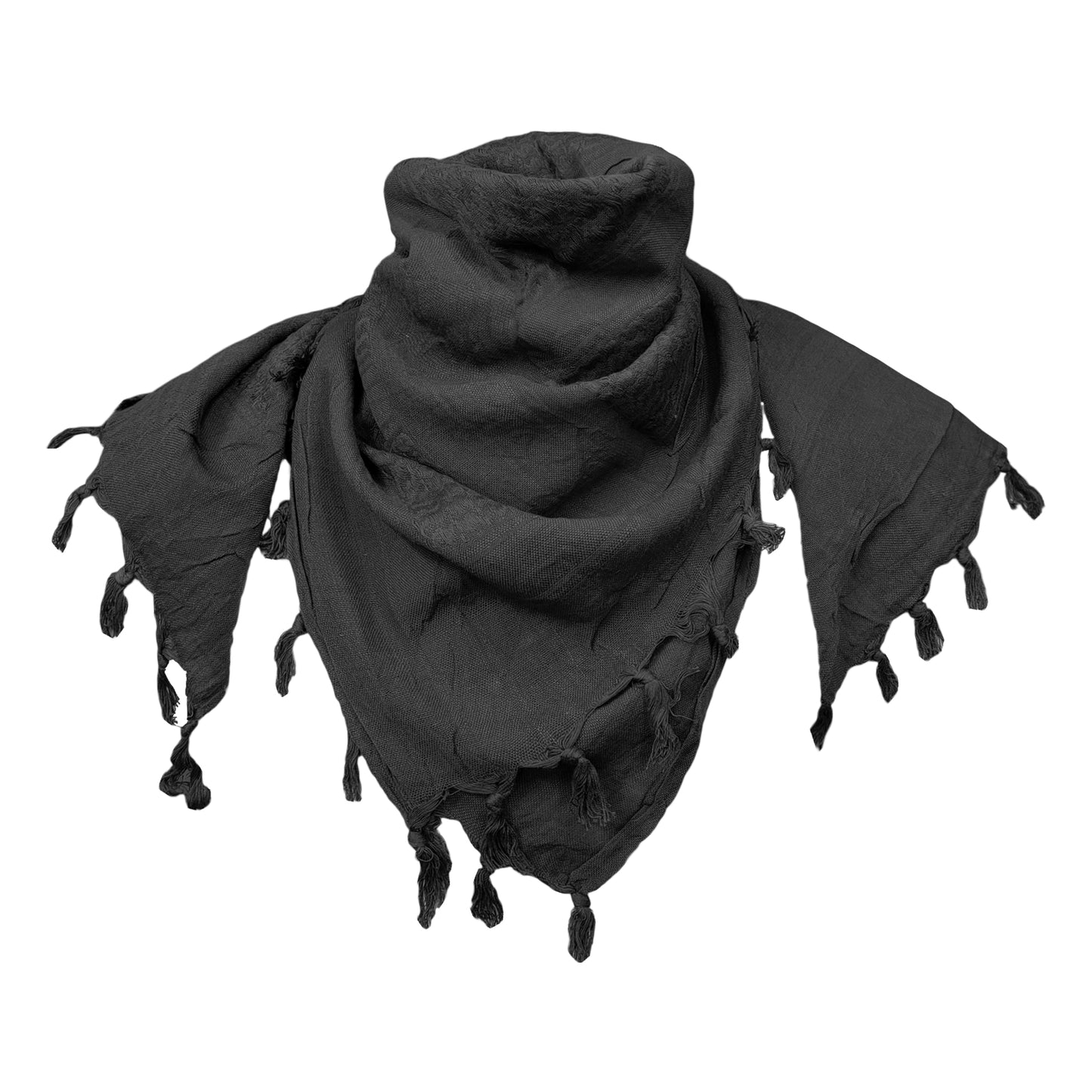 Army Scarf Military Style Combat Tactical Neck Warmer Black / Black