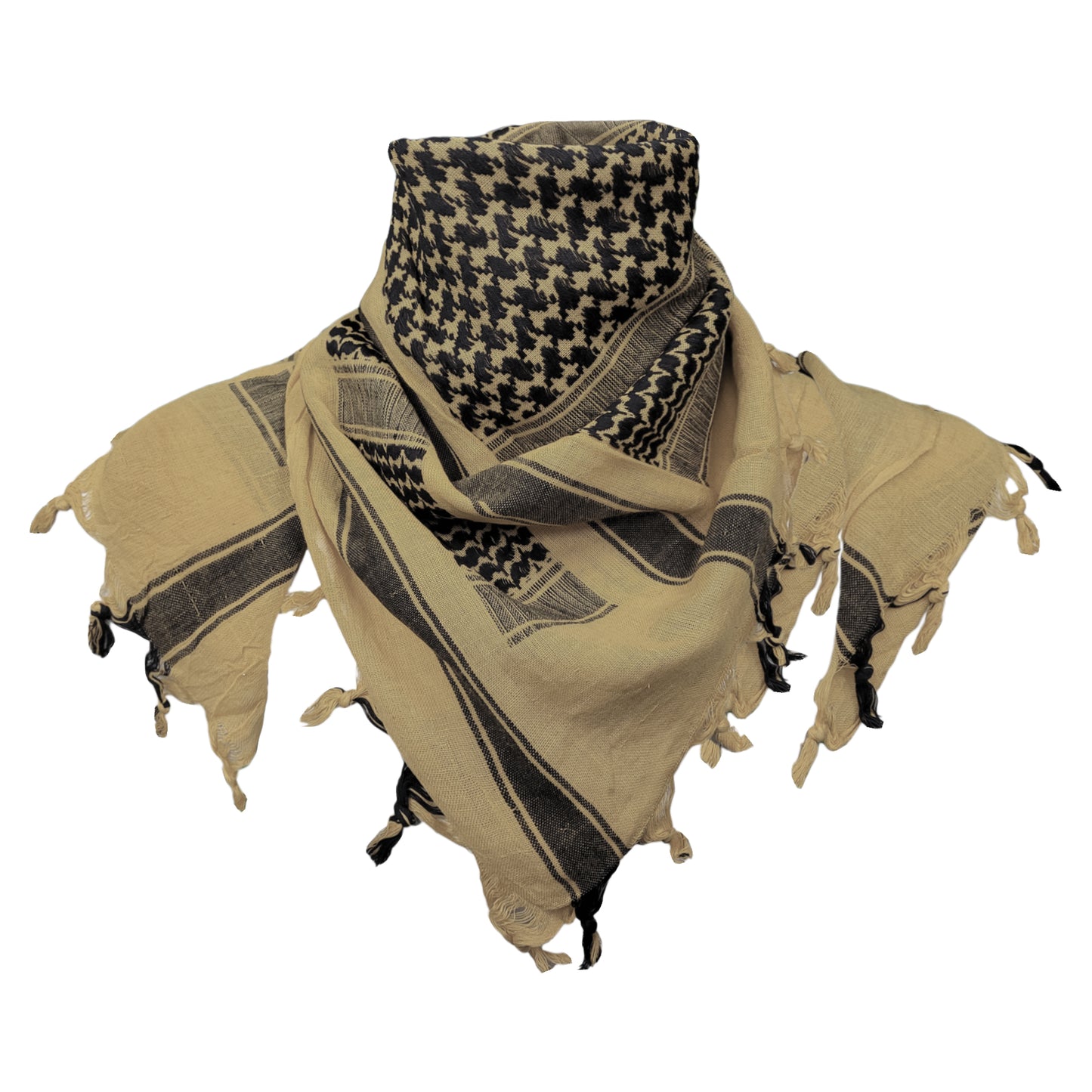 Army Scarf Military Style Combat Tactical Neck Warmer Black / Khaki