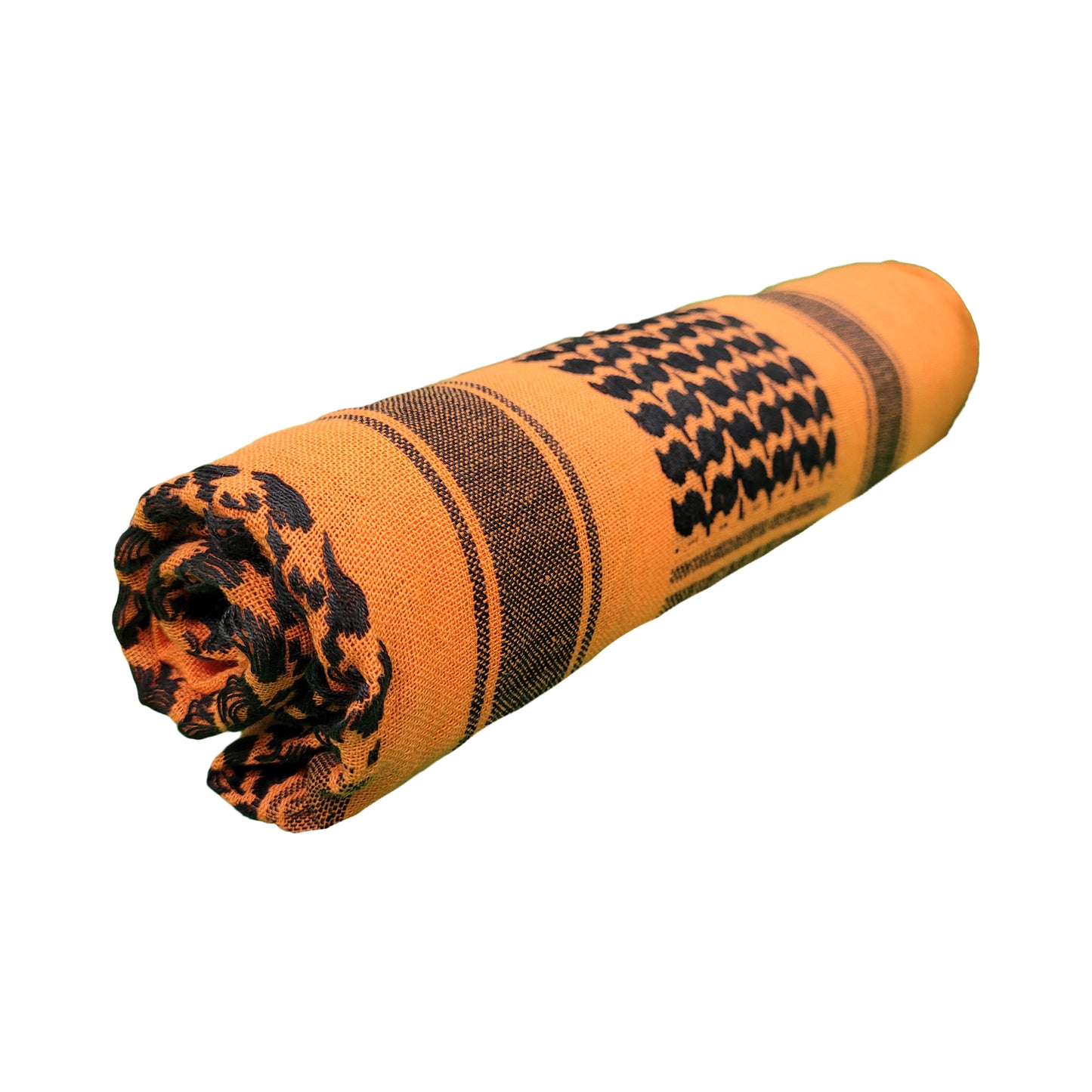Army Scarf Military Style Combat Tactical Neck Warmer Black / Orange