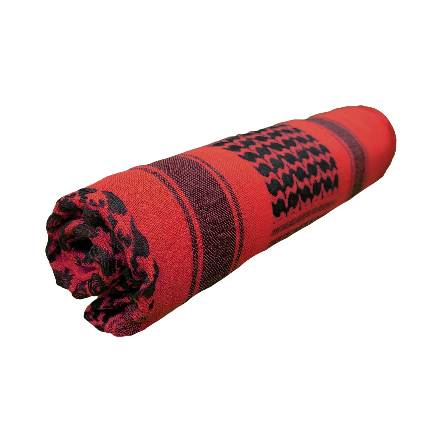 Army Scarf Military Style Combat Tactical Neck Warmer Black / Red