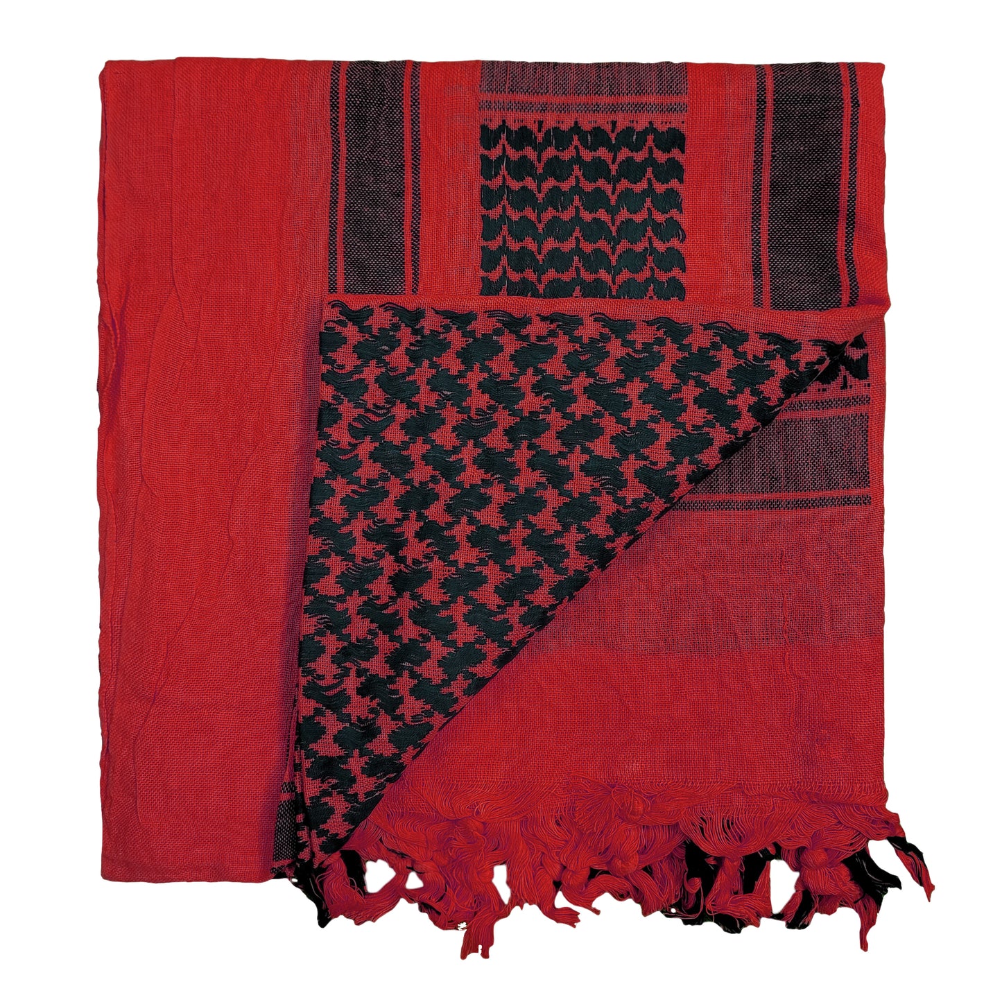 Army Scarf Military Style Combat Tactical Neck Warmer Black / Red