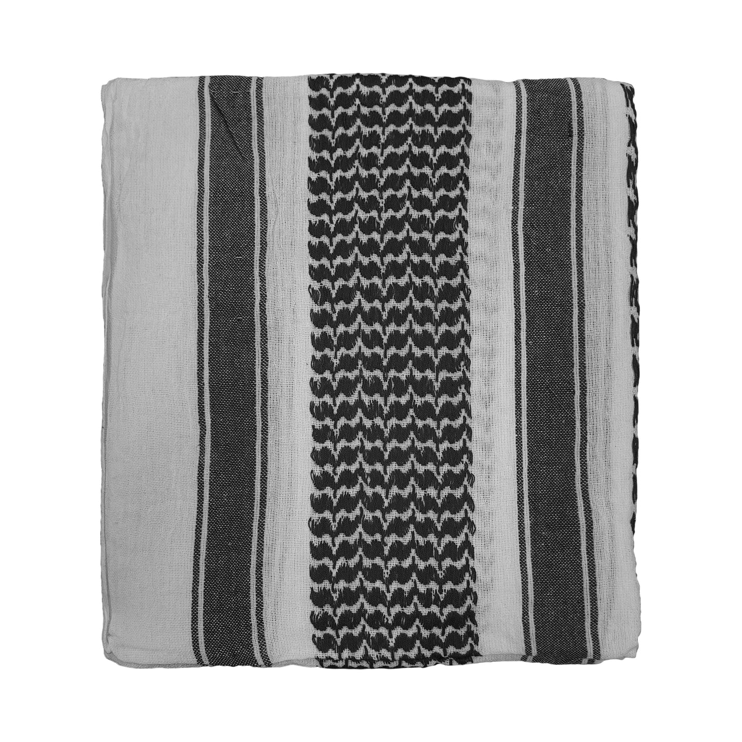 Army Scarf Military Style Combat Tactical Neck Warmer Black / White