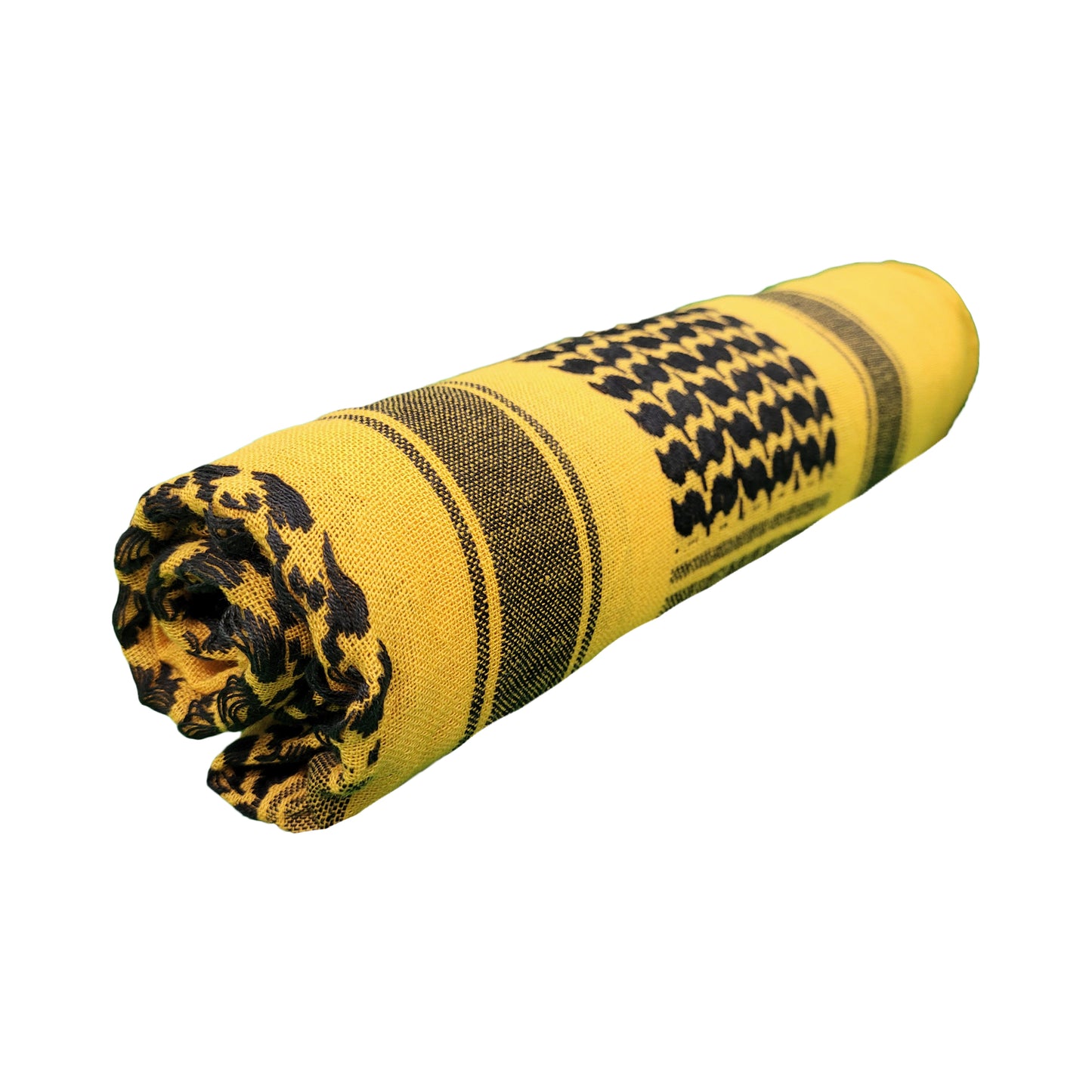 Army Scarf Military Style Combat Tactical Neck Warmer Black / Yellow