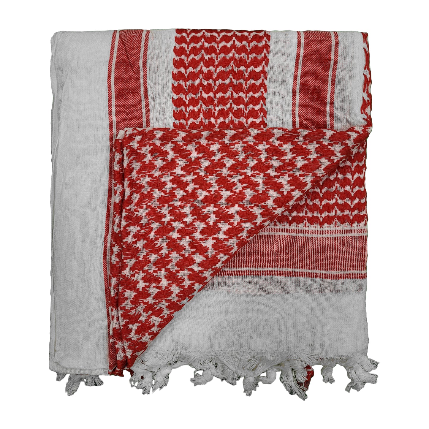 Army Scarf Military Style Combat Tactical Neck Warmer Red / White