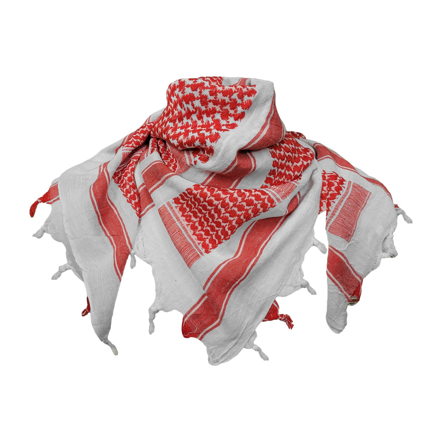 Army Scarf Military Style Combat Tactical Neck Warmer Red / White