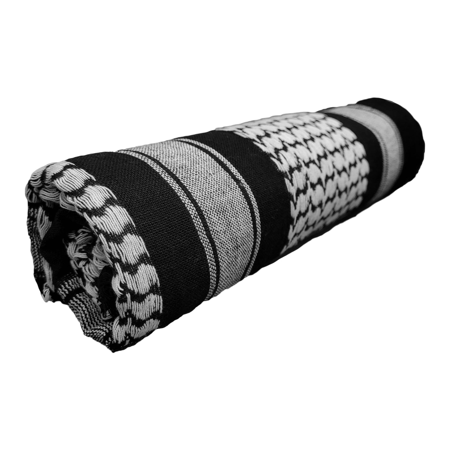 Army Scarf Military Style Combat Tactical Neck Warmer White / Black
