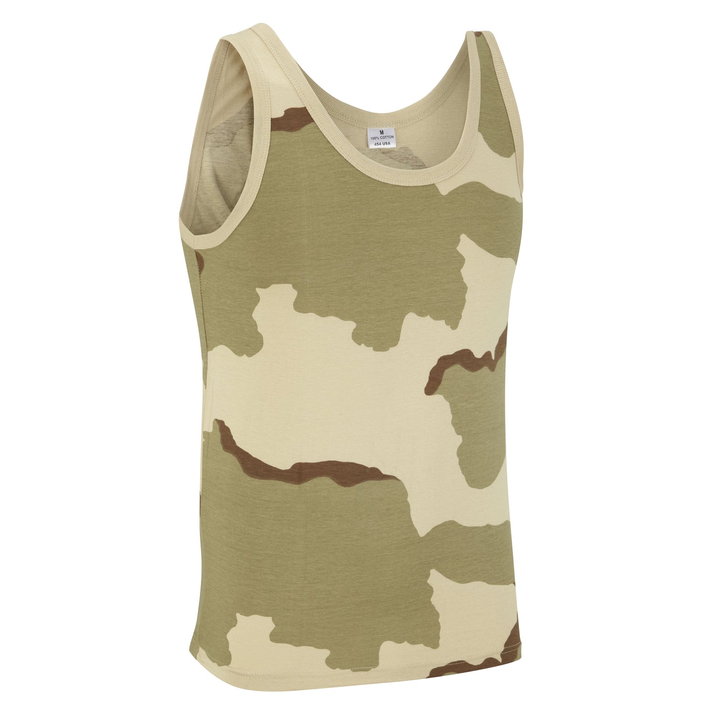 Army Vest Military Style Singlet Sleeveless Tank Top US Tri Desert (3D)