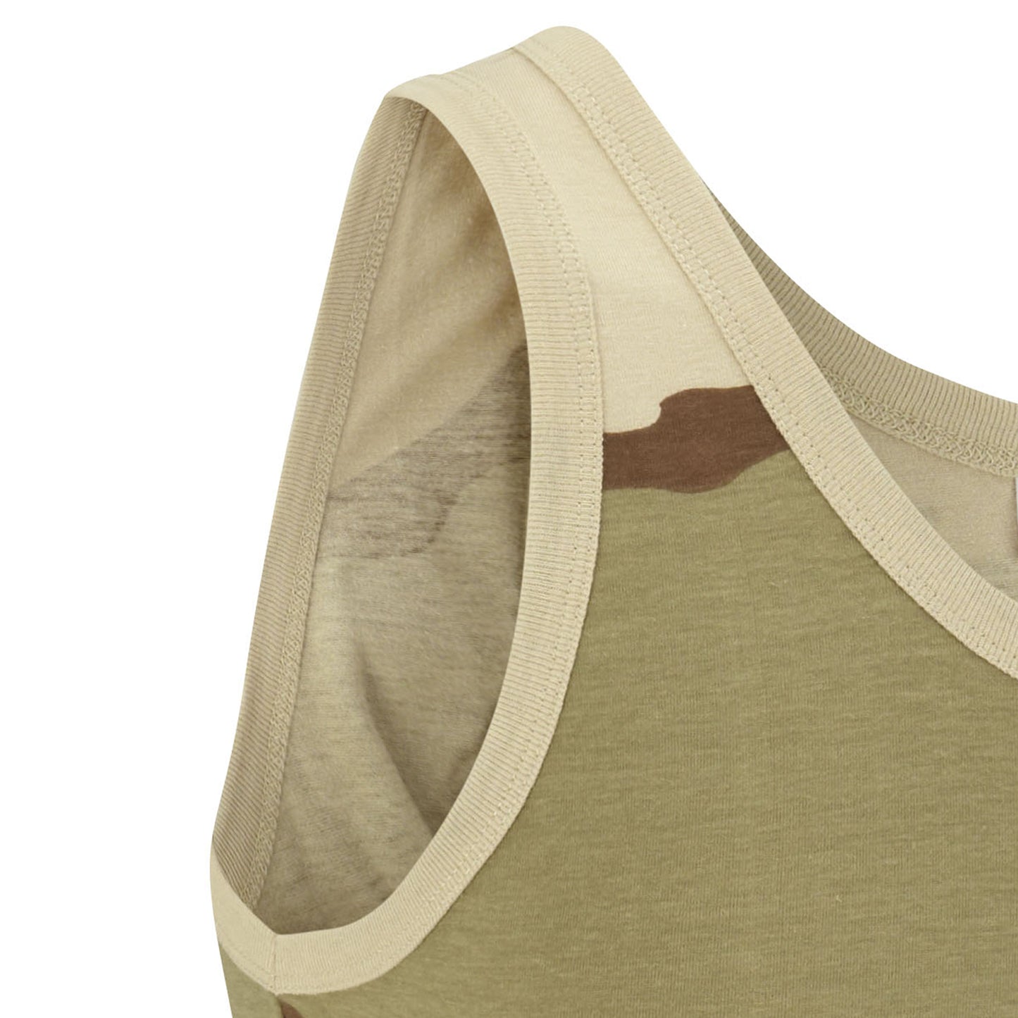 Army Vest Military Style Singlet Sleeveless Tank Top US Tri Desert (3D)