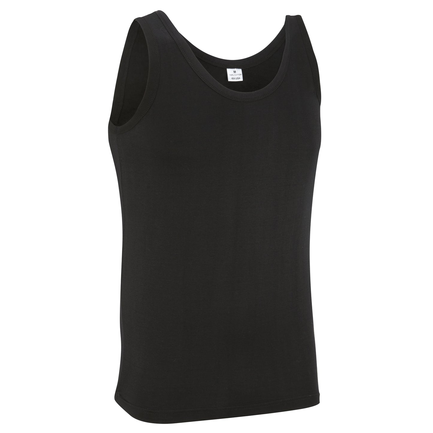 Army Vest Military Style Singlet Sleeveless Tank Top Black