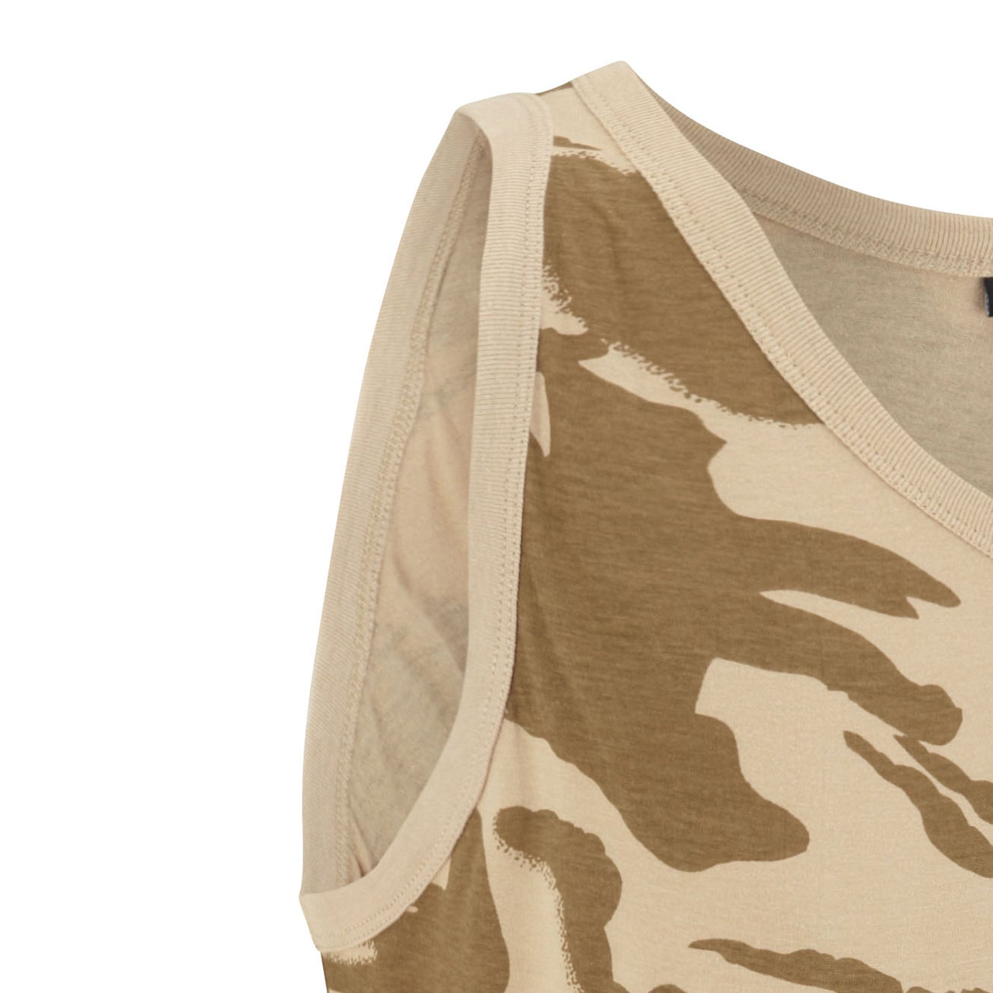 Army Vest Military Style Singlet Sleeveless Tank Top British Desert