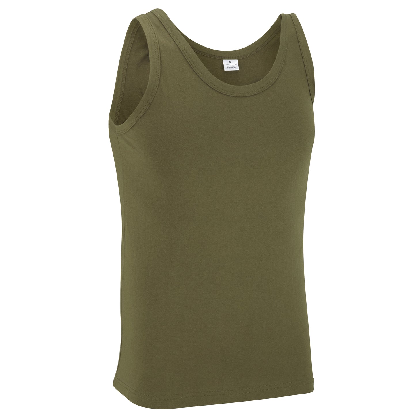 Army Vest Military Style Singlet Sleeveless Tank Top Olive