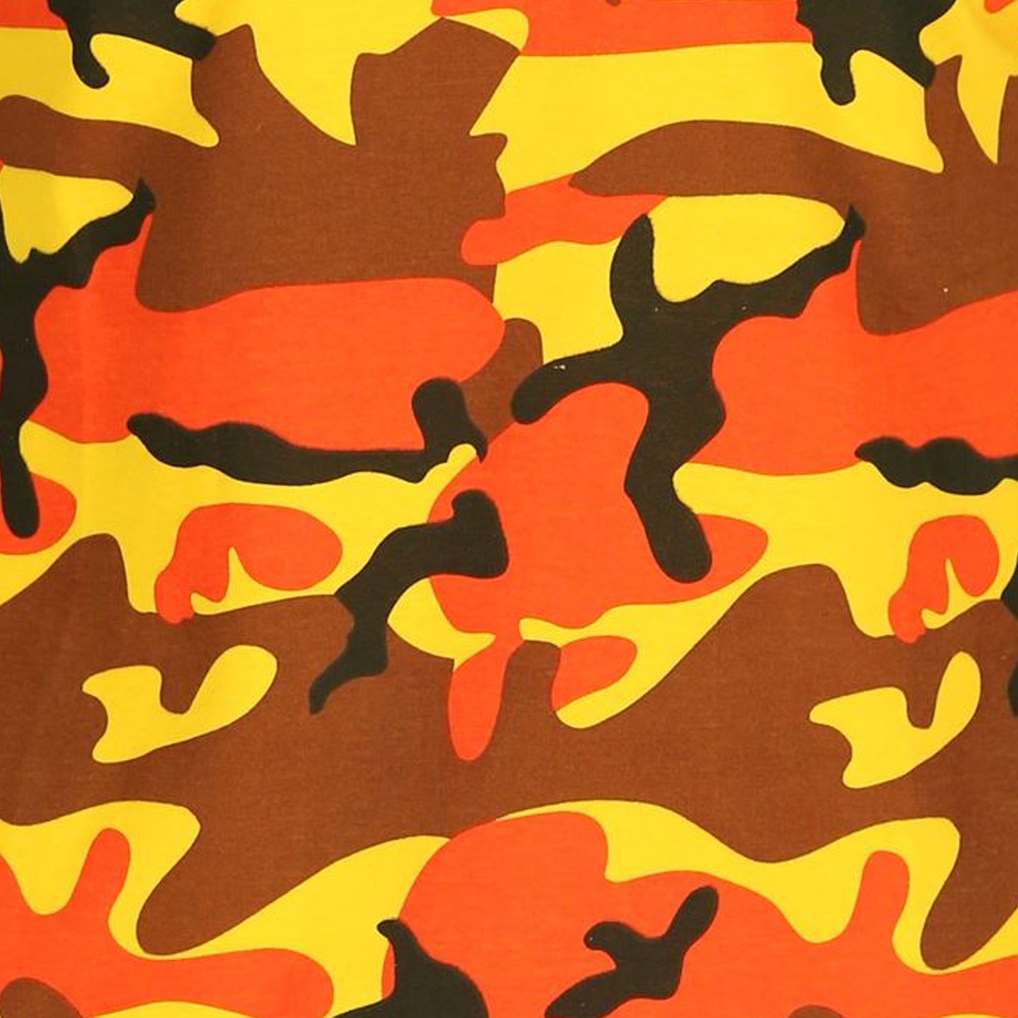 Army Vest Military Style Singlet Sleeveless Tank Top Orange Camo