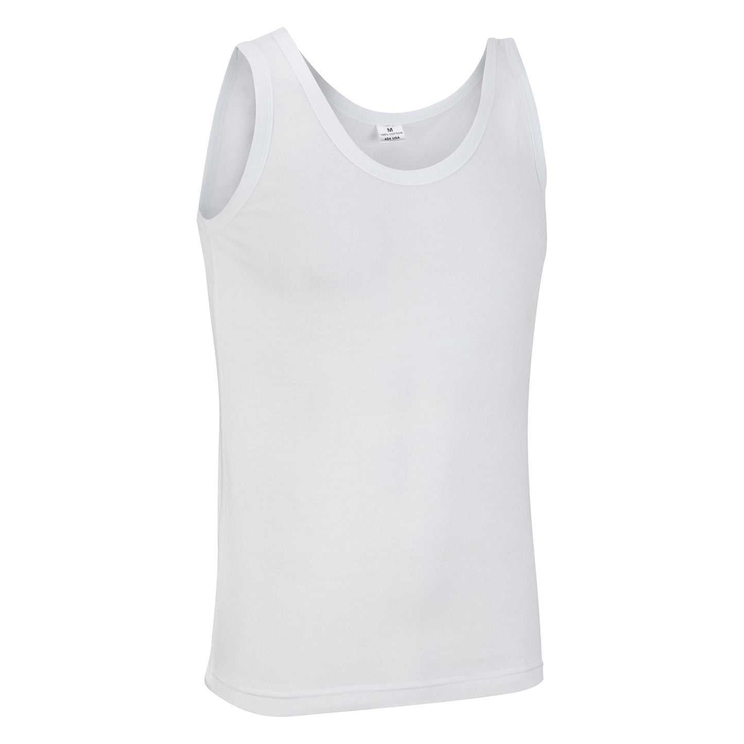Army Vest Military Style Singlet Sleeveless Tank Top White