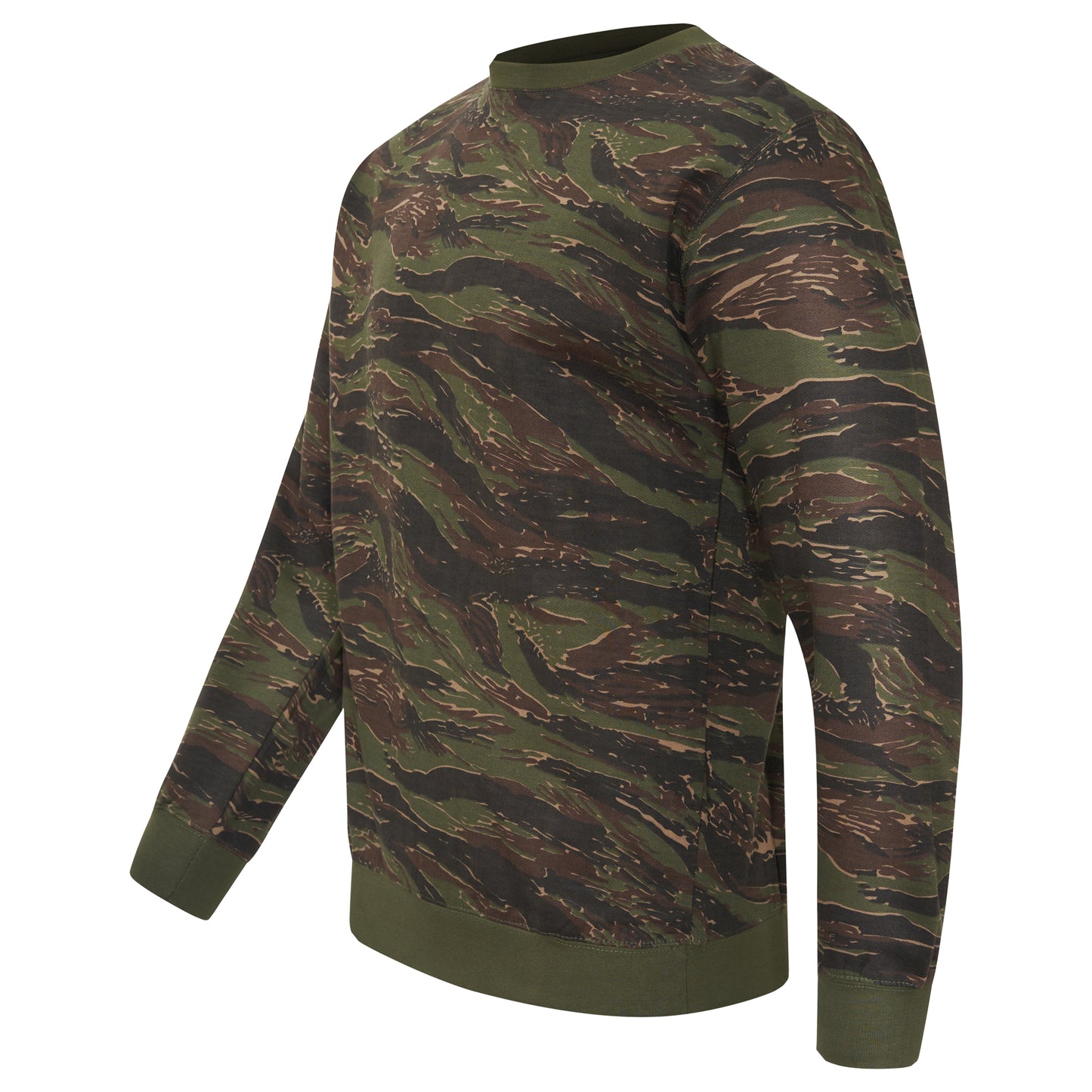 Army Sweatshirt Sweater Top Pullover Jumper Tiger Stripe