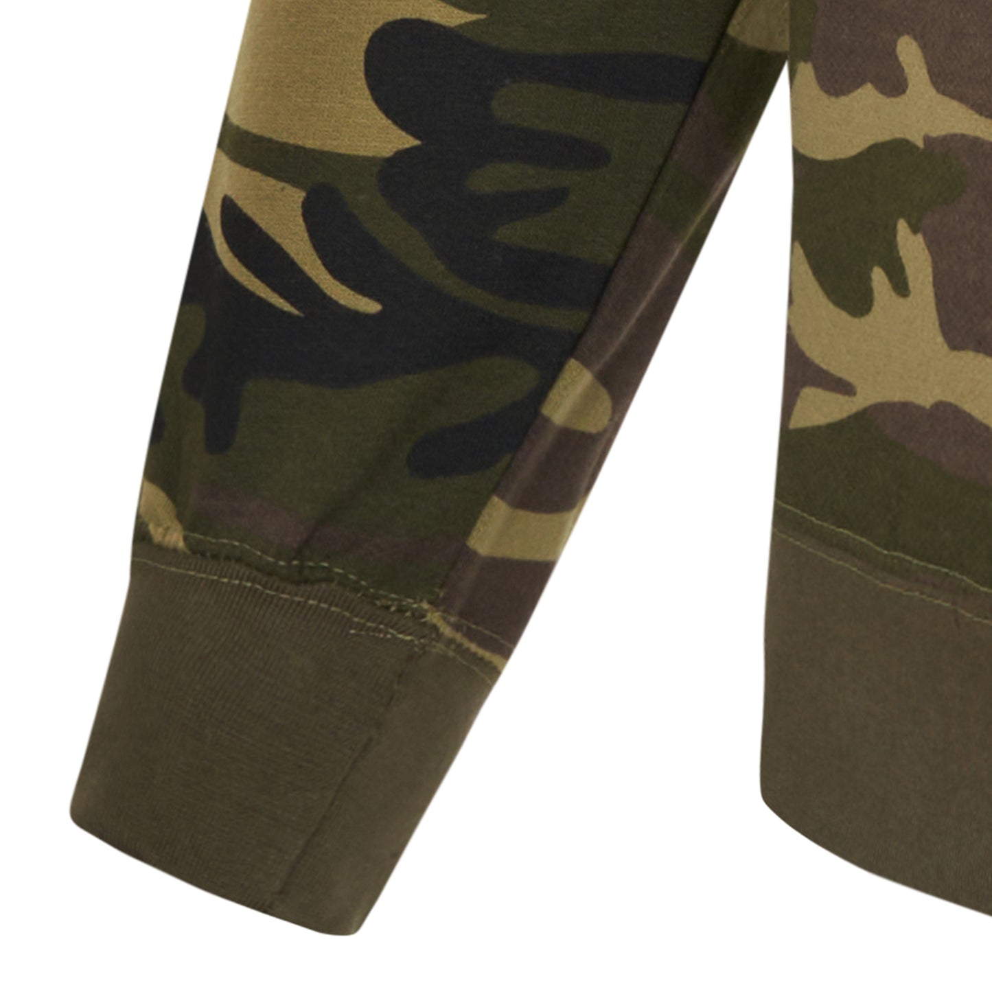 Army Sweatshirt Sweater Top Pullover Jumper Woodland Camo