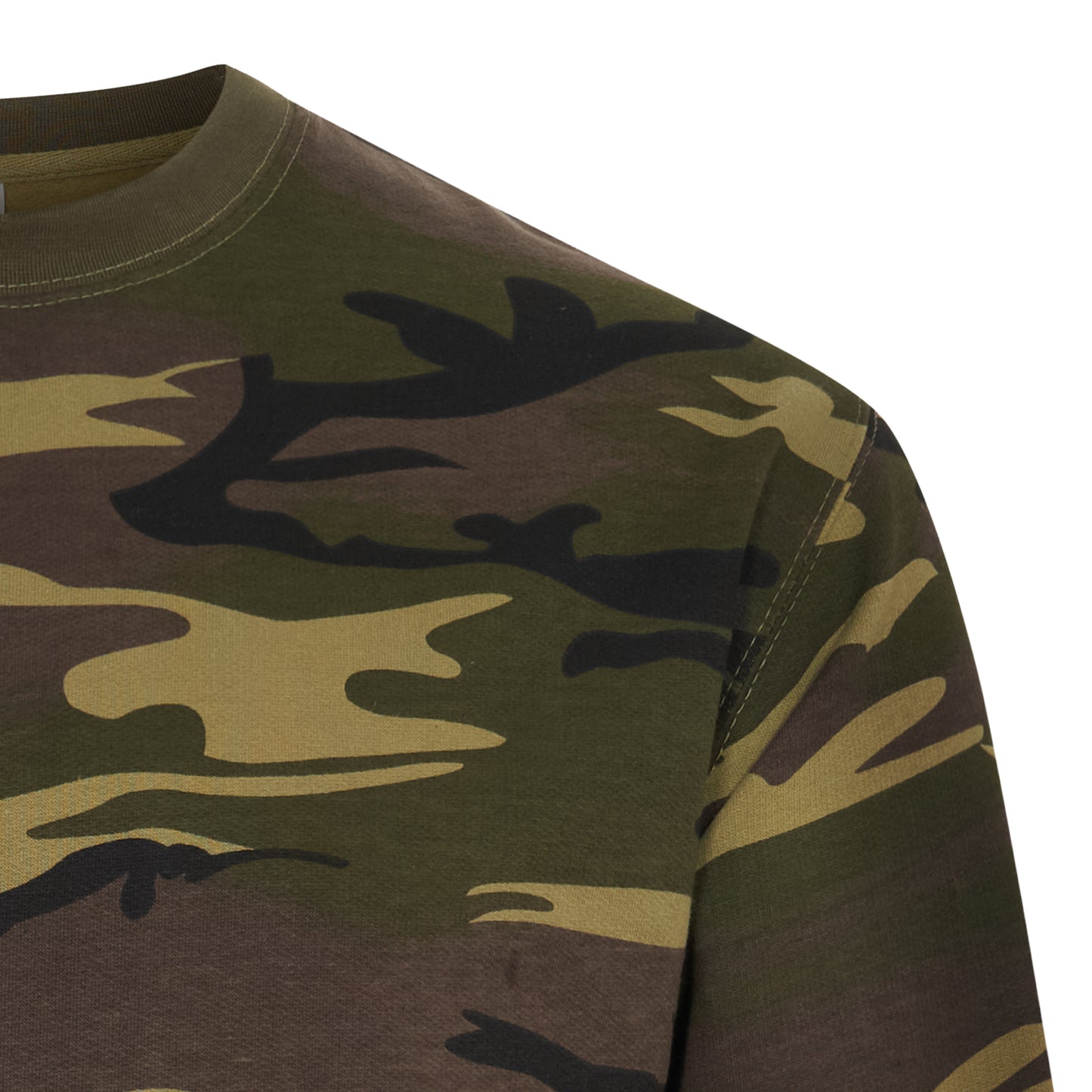 Army Sweatshirt Sweater Top Pullover Jumper Woodland Camo