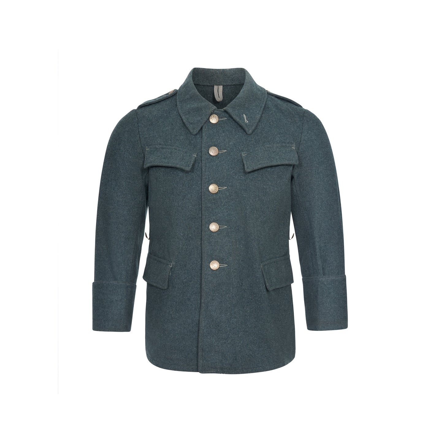 Original Swiss Army Wool Jacket Vintage Surplus Coat Grey