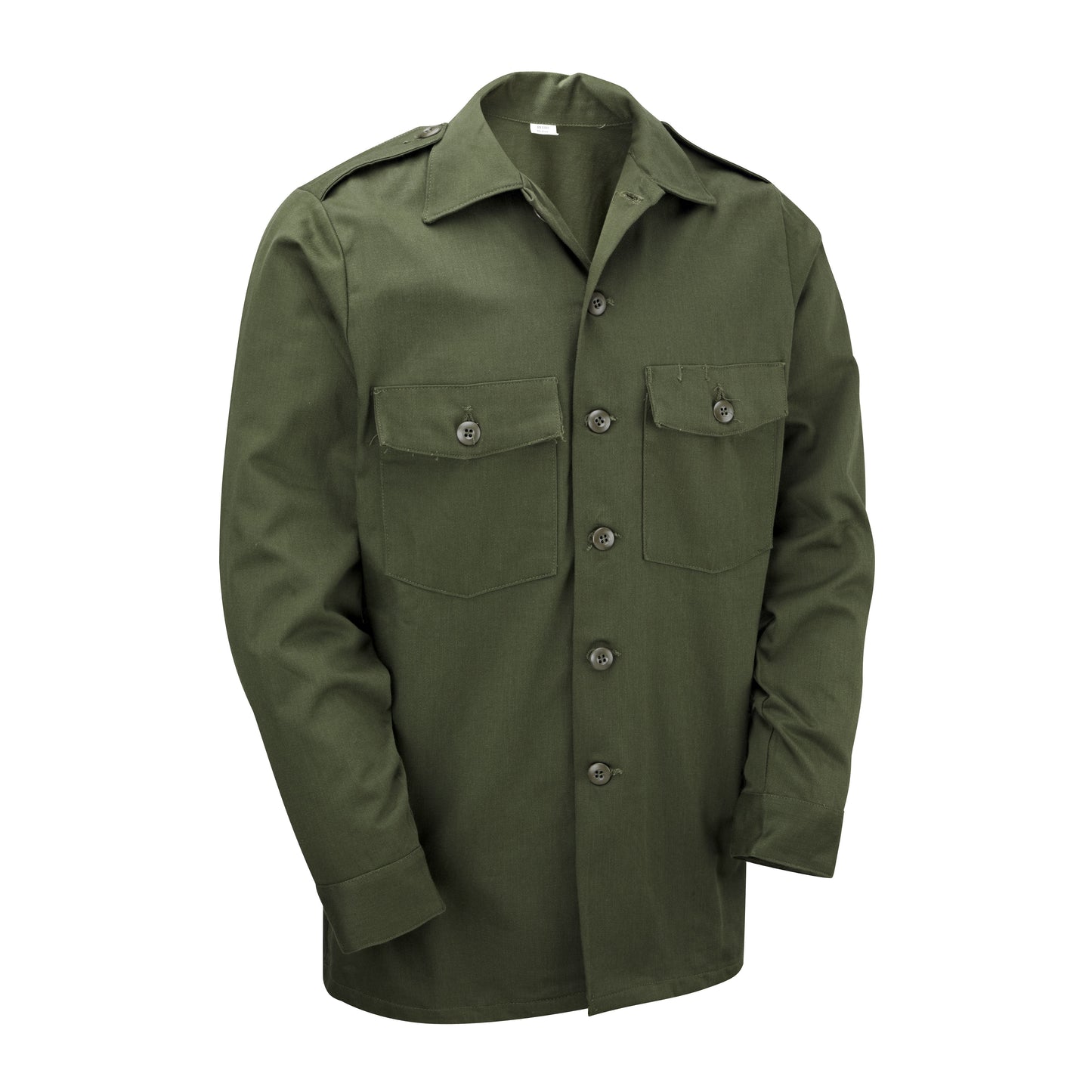 Army Shirt Original US Fatigue Long Sleeve Top Olive