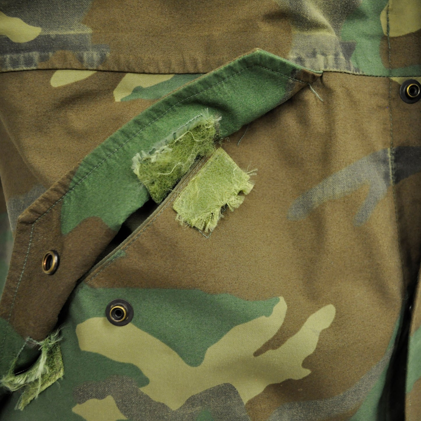 Waterproof Jacket Original US Army Goretex Camouflage Field Coat Woodland Camo Used