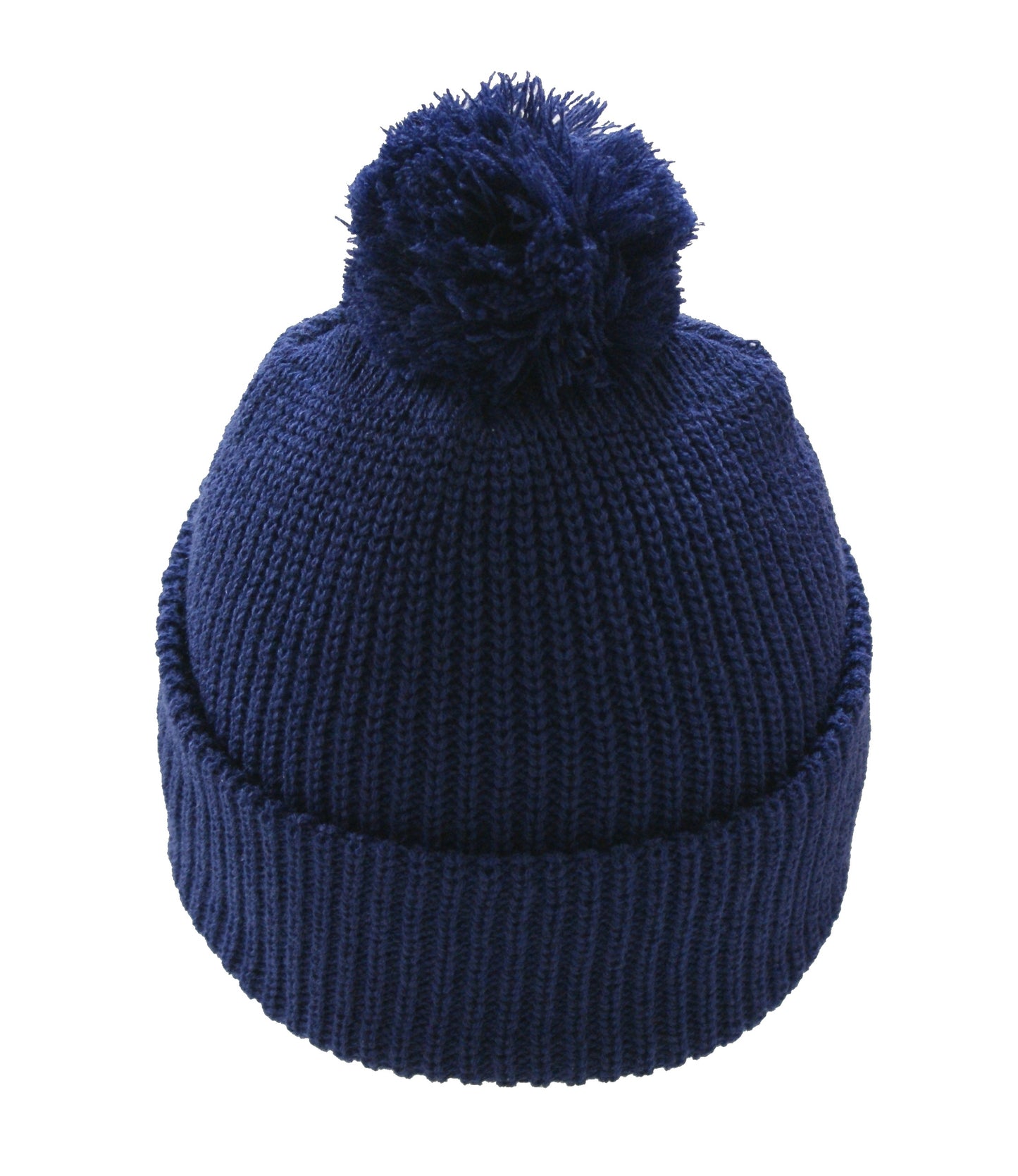 Pom Pom Beanie Hat Winter Watch Cap Navy