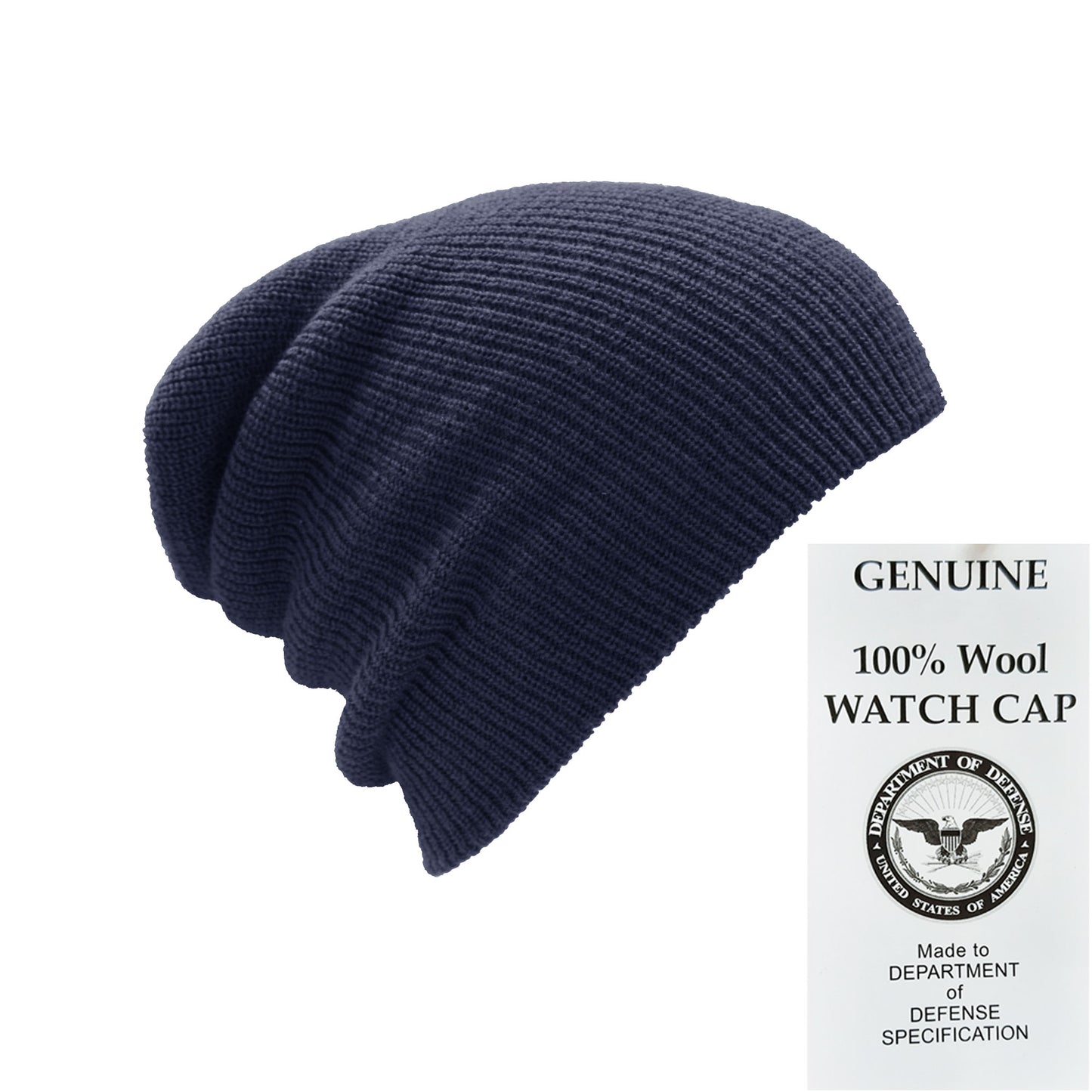 Wool Hat Army Watch Cap Military Style Beanie Navy