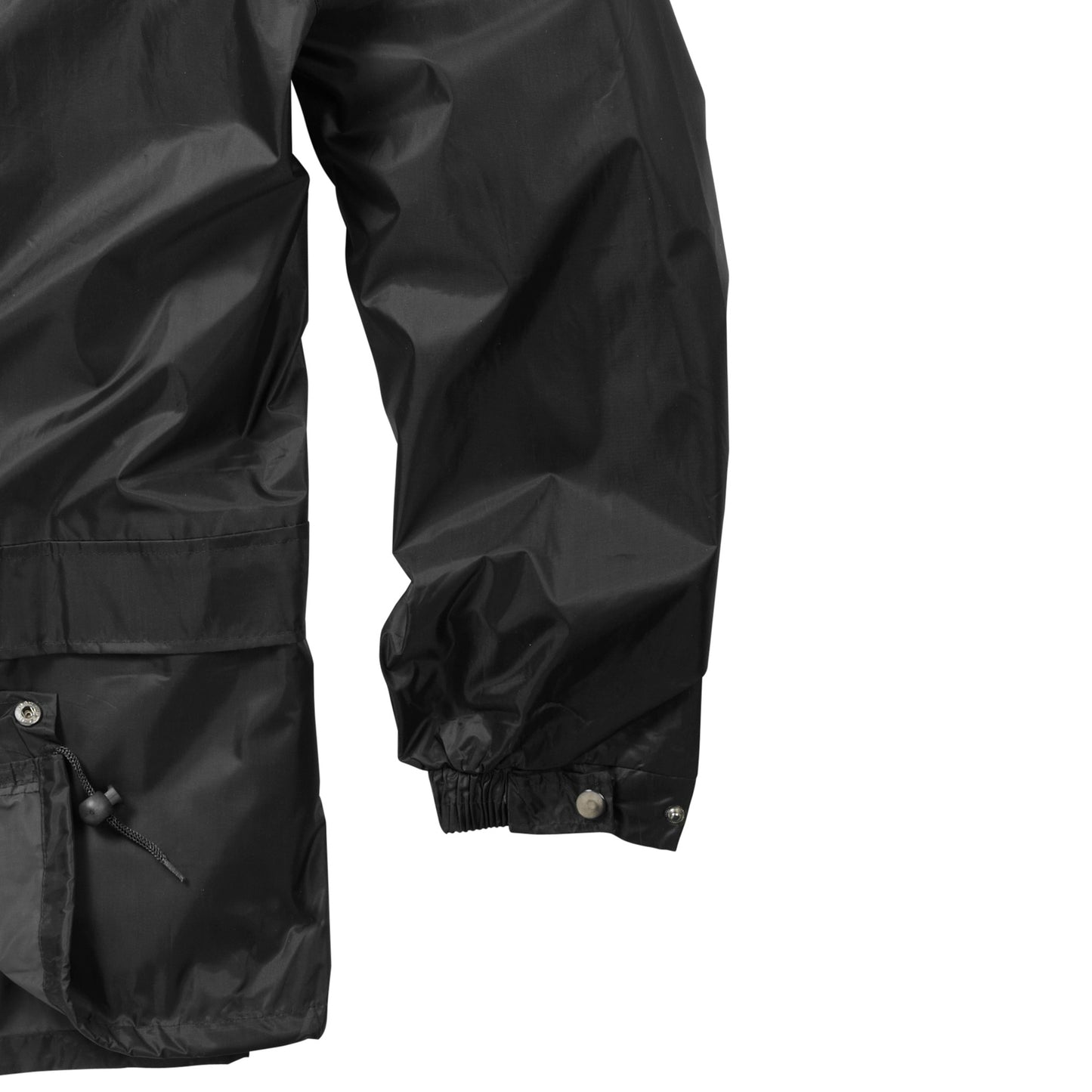 Waterproof Jacket Trouser Set Raincoat Hiking Camping Outerwear Black