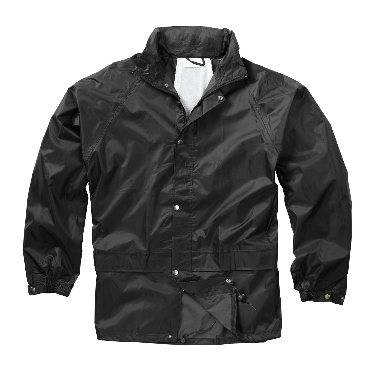 Waterproof Jacket Trouser Set Raincoat Hiking Camping Outerwear Black