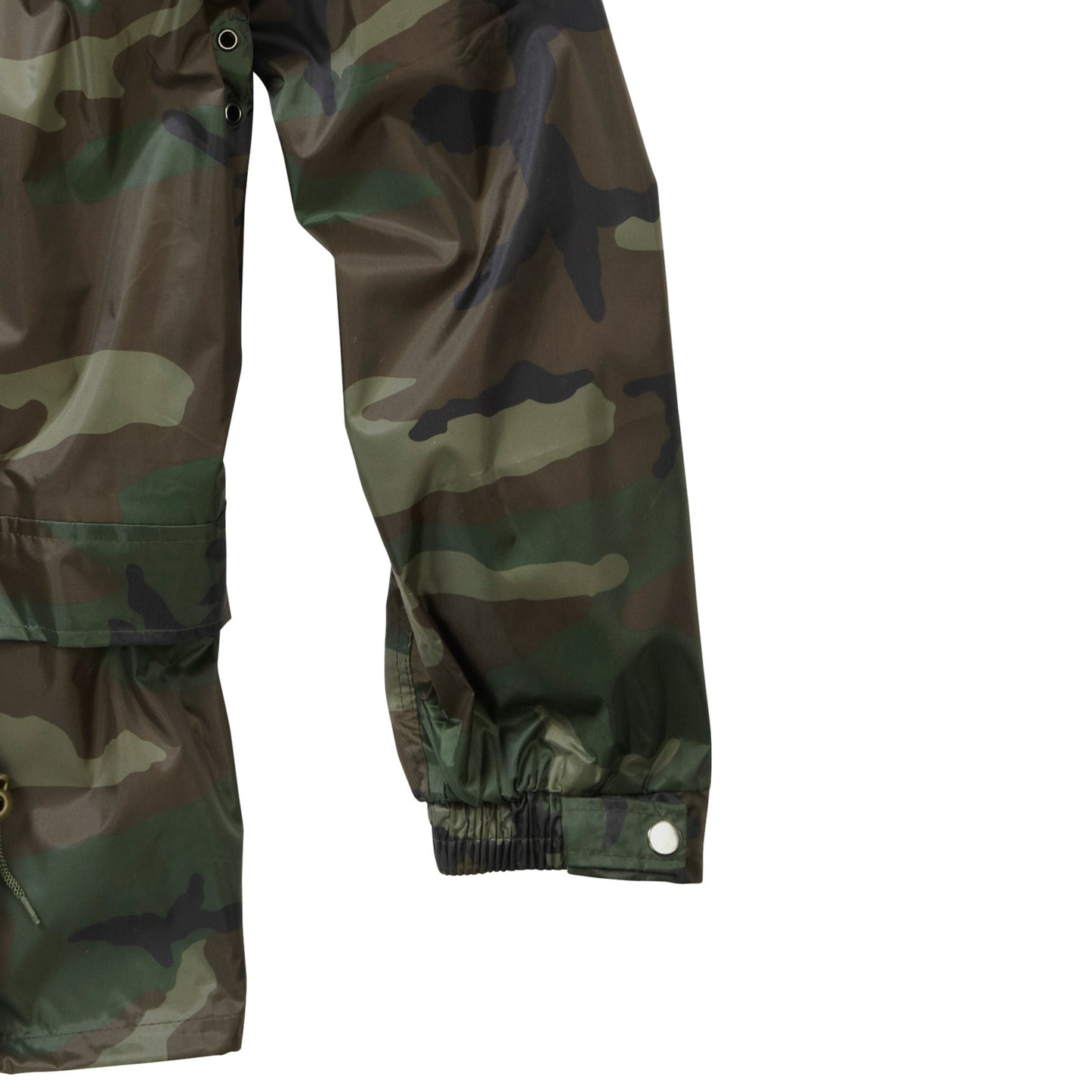 Waterproof Jacket Trouser Set Raincoat Hiking Camping Outerwear Woodland Camo