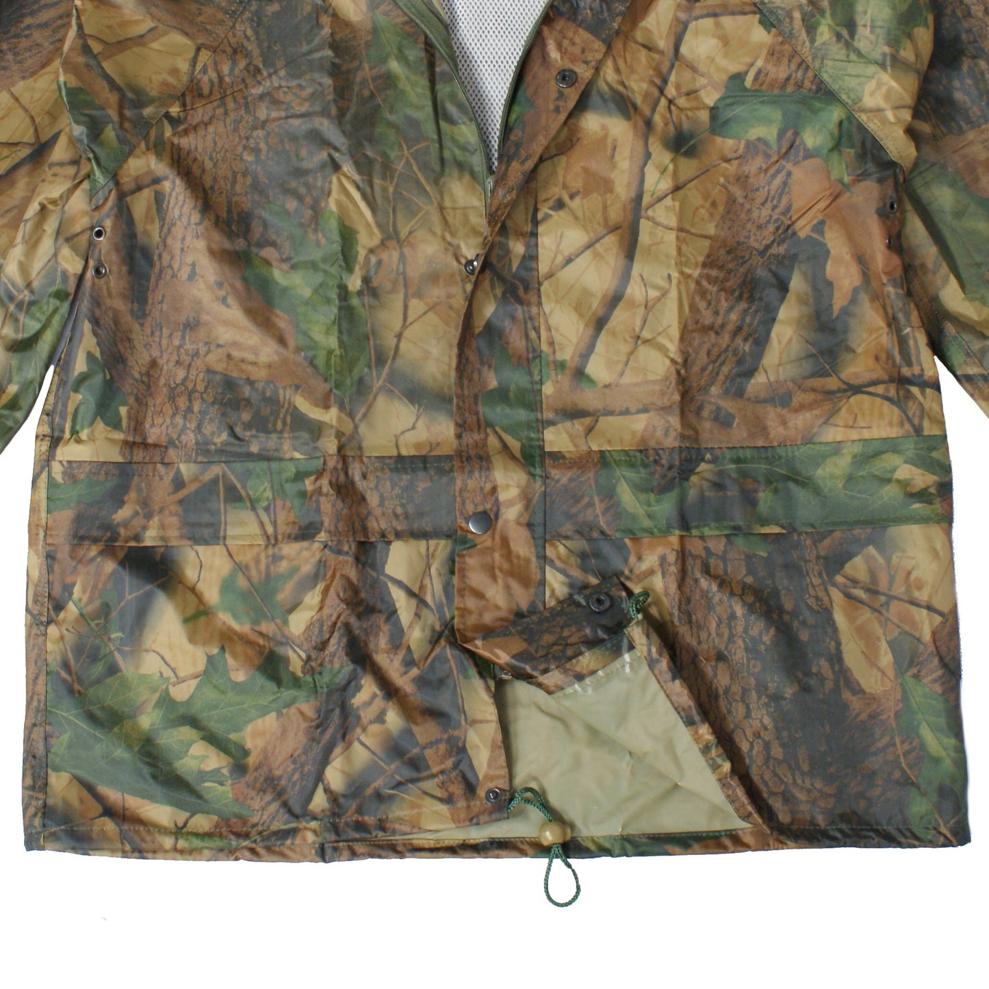 Waterproof Jacket Trouser Set Raincoat Hiking Camping Outerwear Mossy Oak