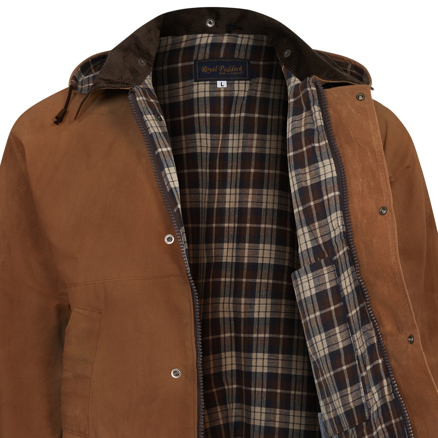 Wax Jacket Original British Classic Hunting Fishing Riding Coat Beige