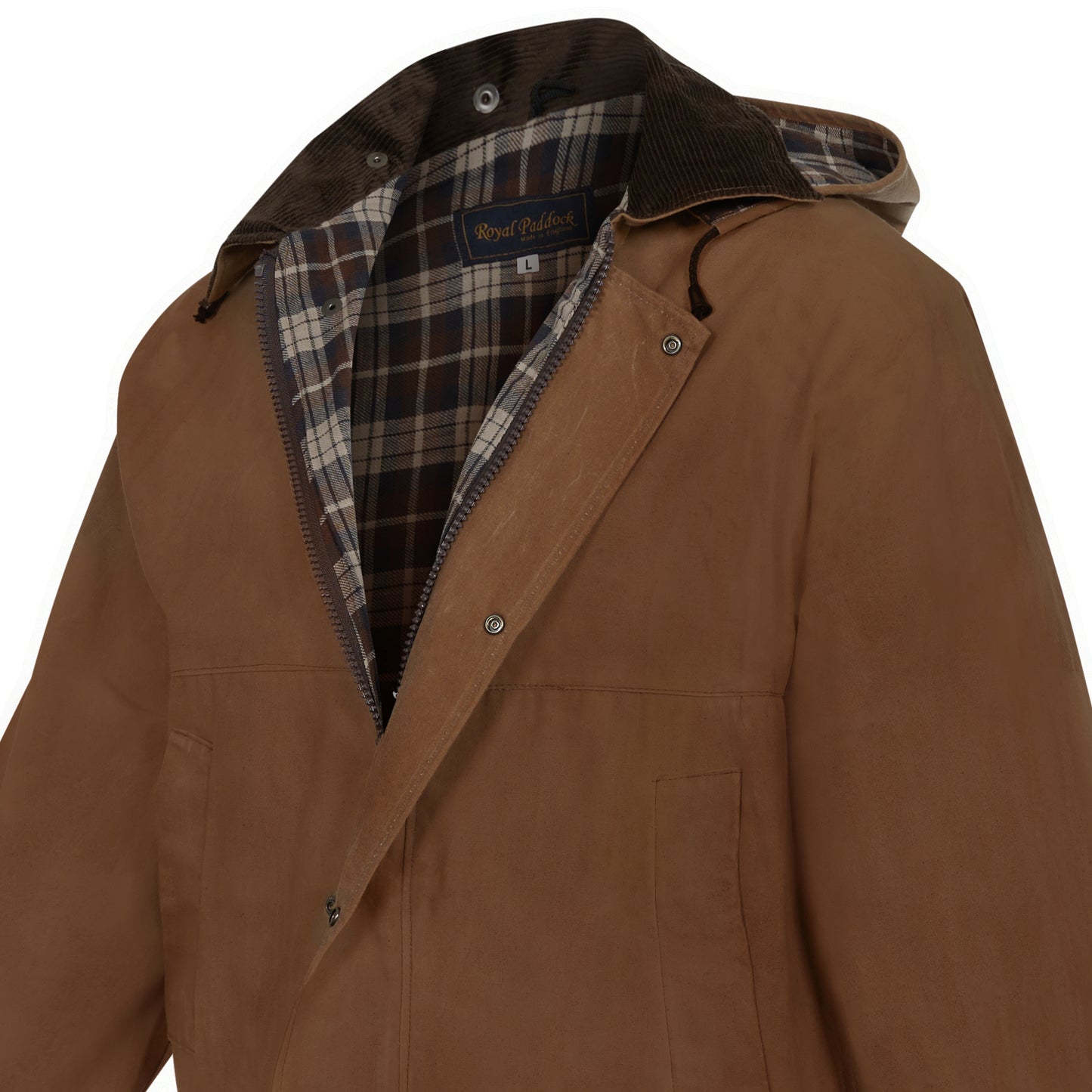 Wax Jacket Original British Classic Hunting Fishing Riding Coat Beige