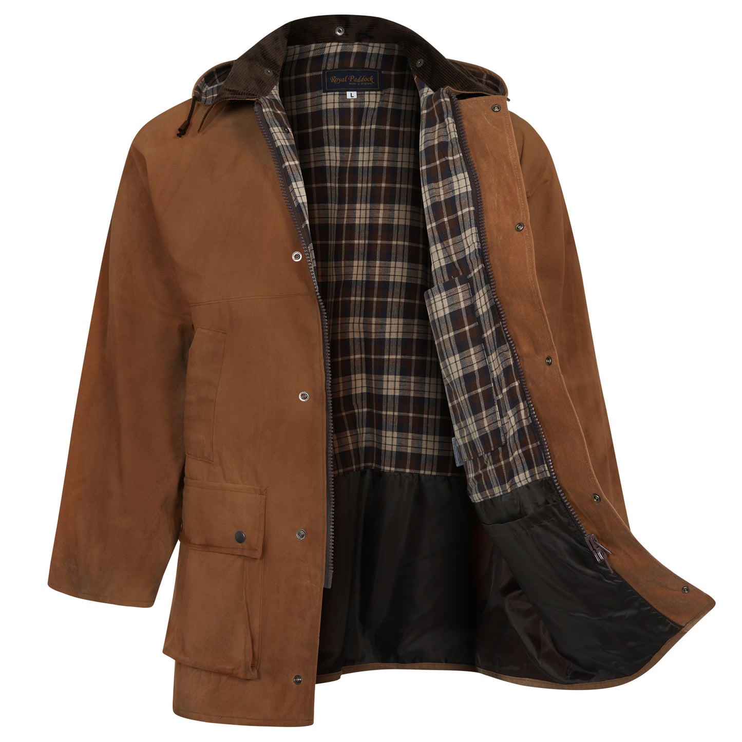 Wax Jacket Original British Classic Hunting Fishing Riding Coat Beige