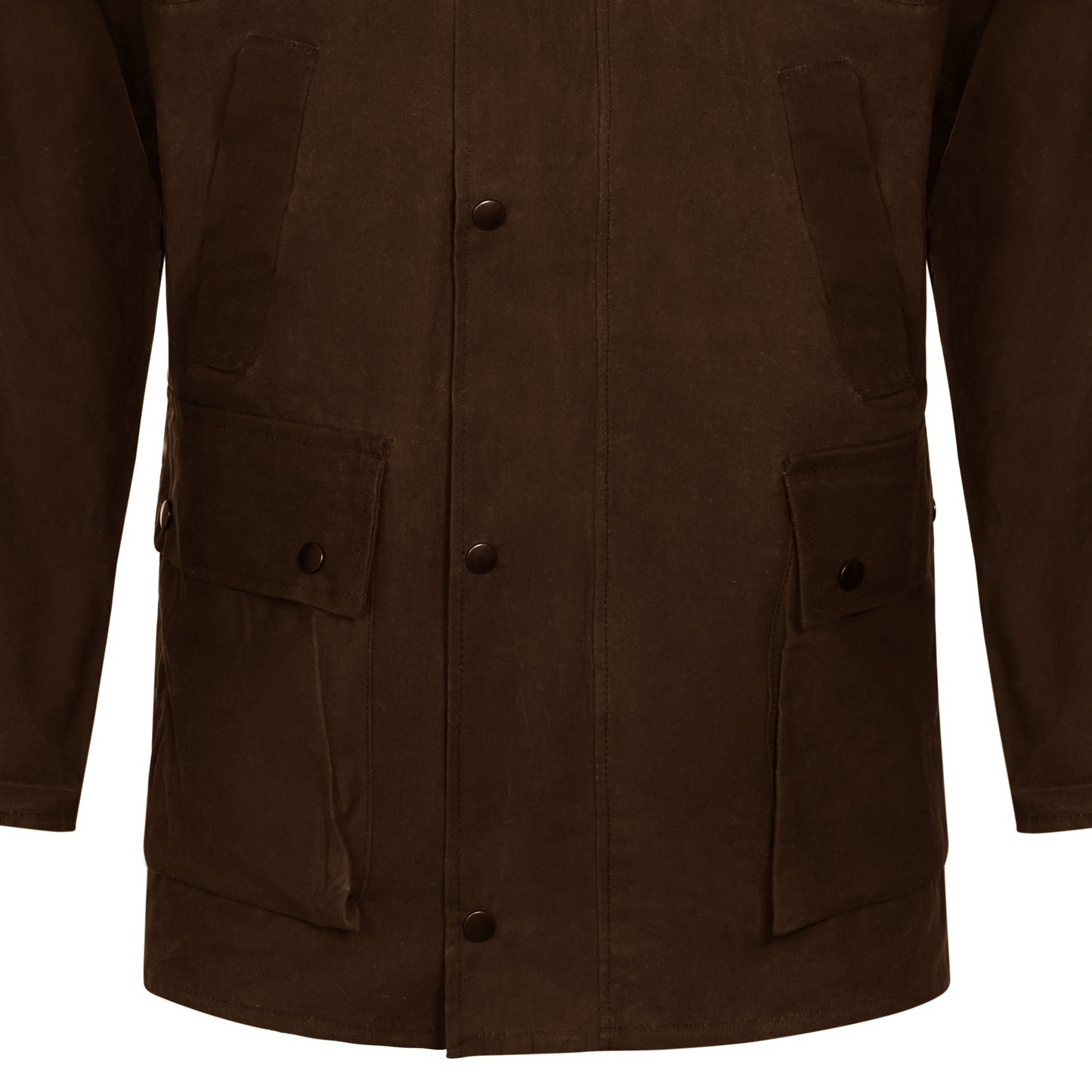 Wax Jacket Original British Classic Hunting Fishing Riding Coat Brown