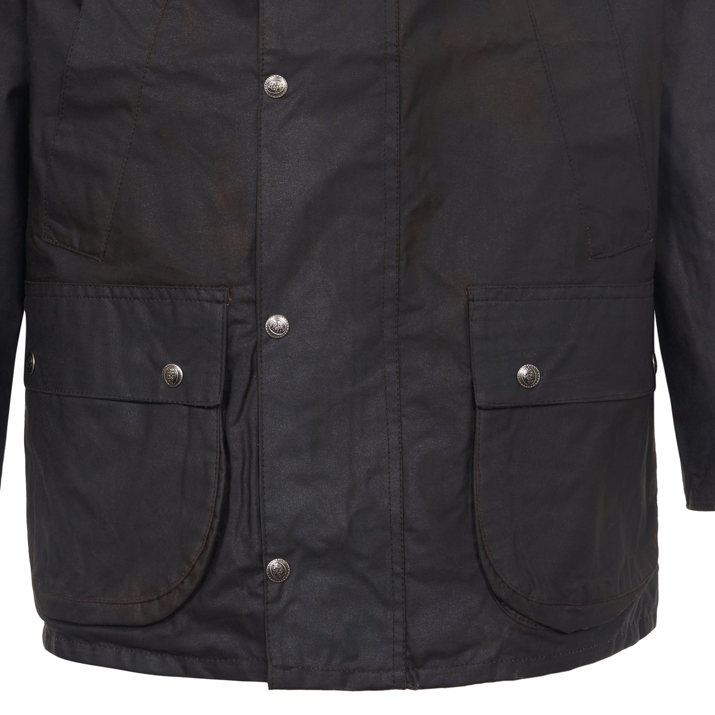 Wax Jacket Classic English Biker Coat Brown