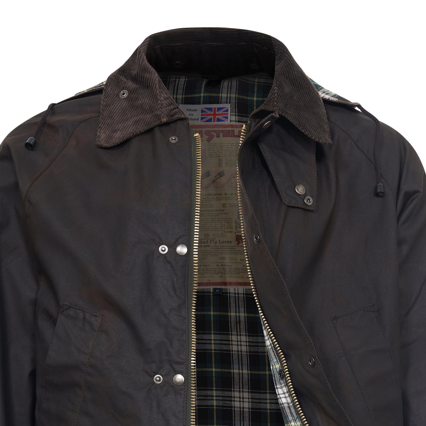 Wax Jacket Classic English Biker Coat Brown