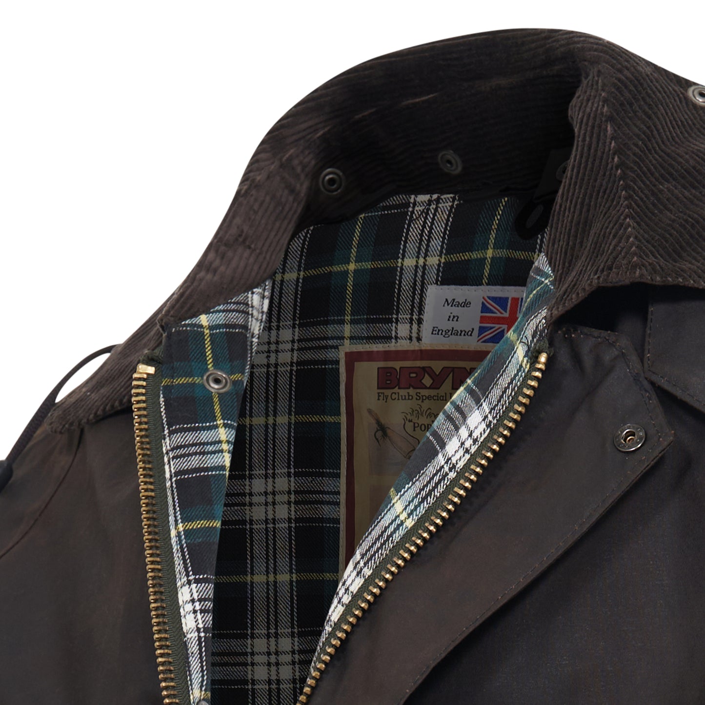 Wax Jacket Classic English Biker Coat Brown