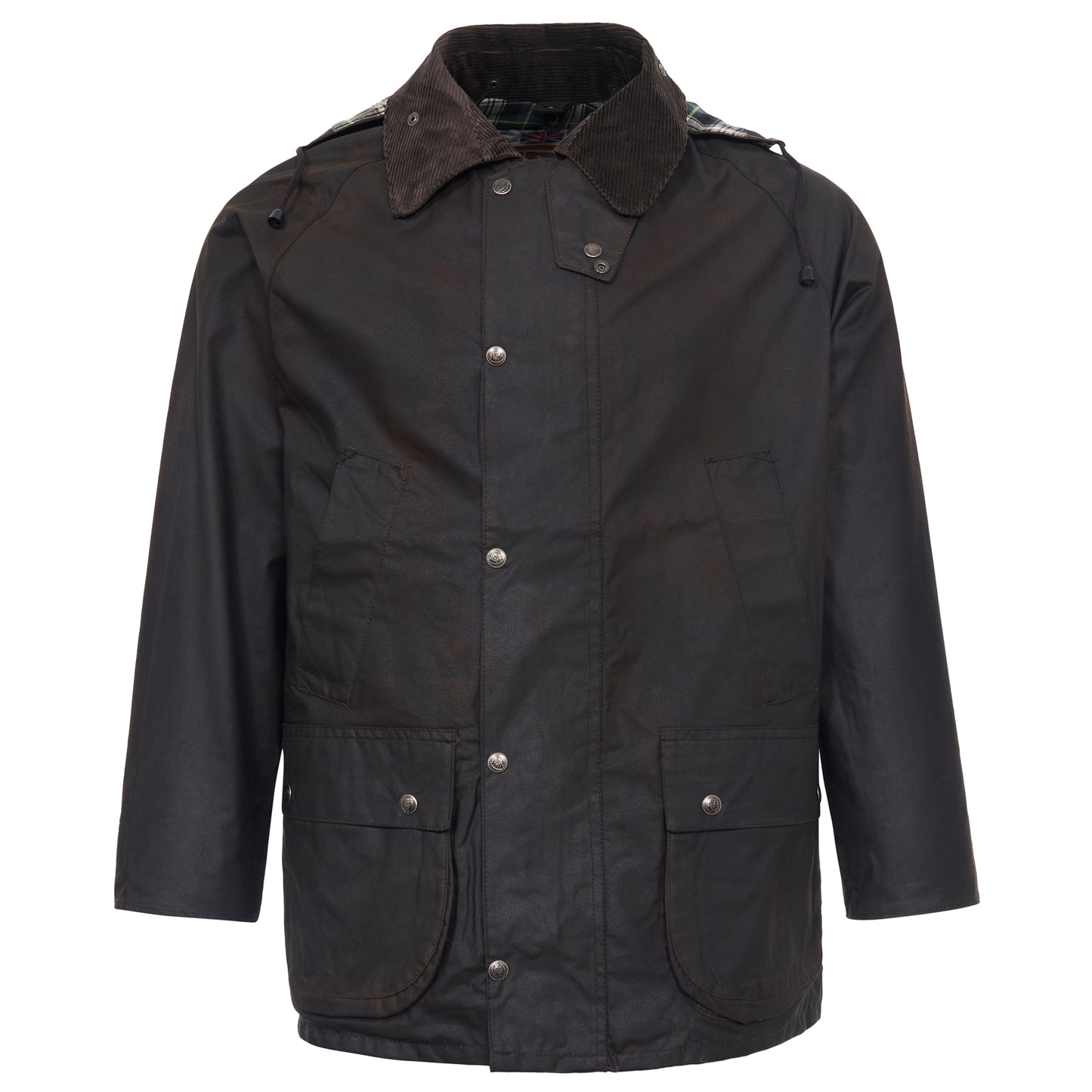 Wax Jacket Classic English Biker Coat Brown