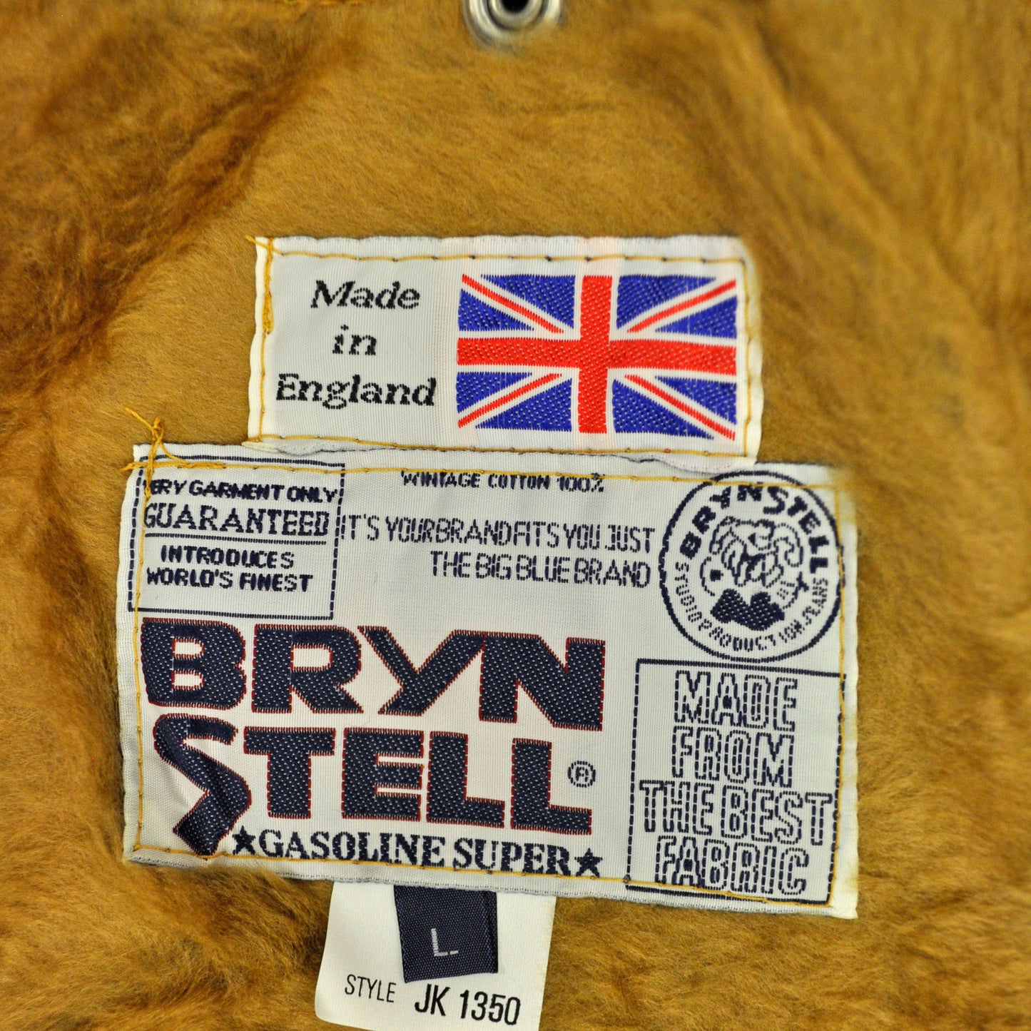 Wax Jacket Classic English Biker Coat with Lining Brown
