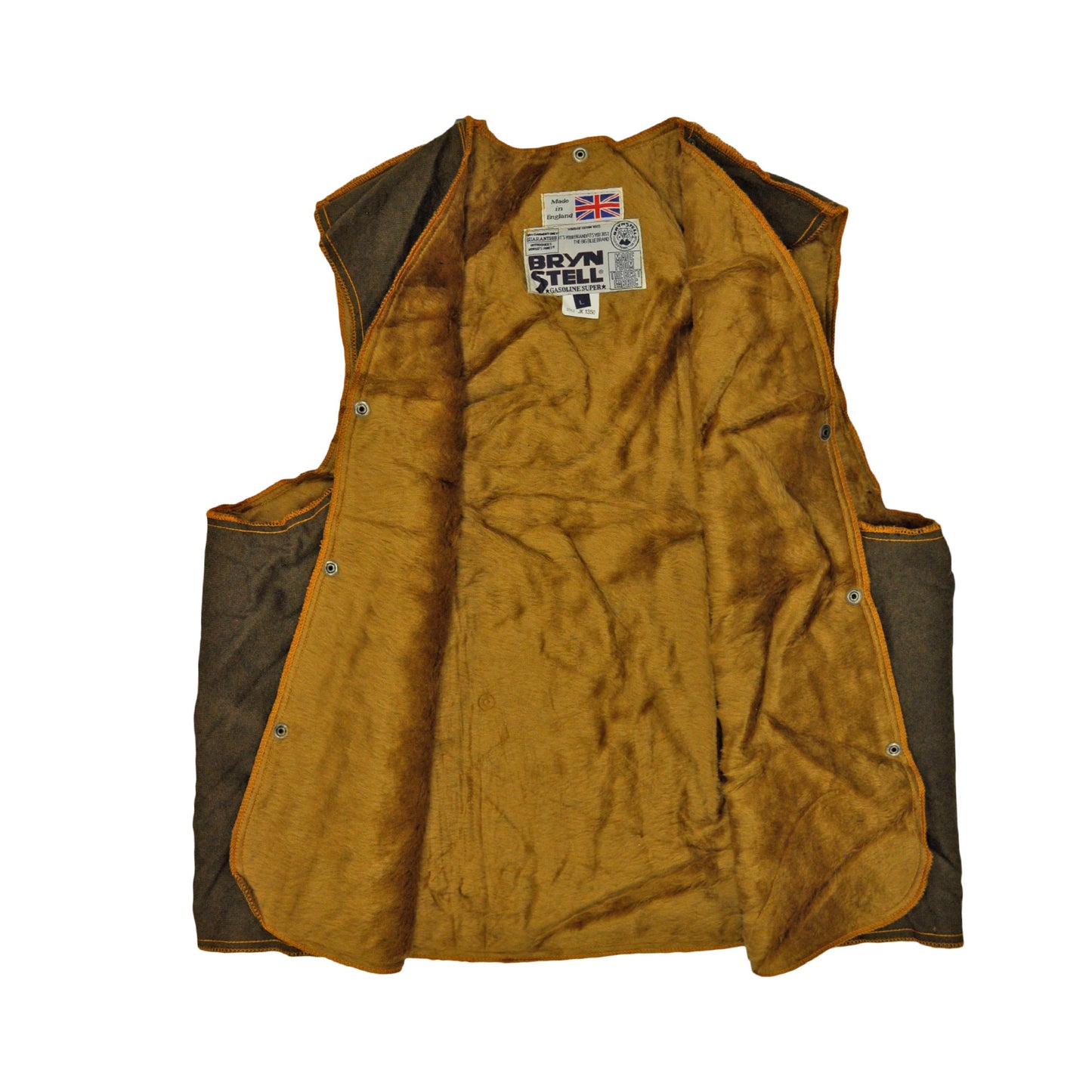 Wax Jacket Classic English Biker Coat with Lining Brown