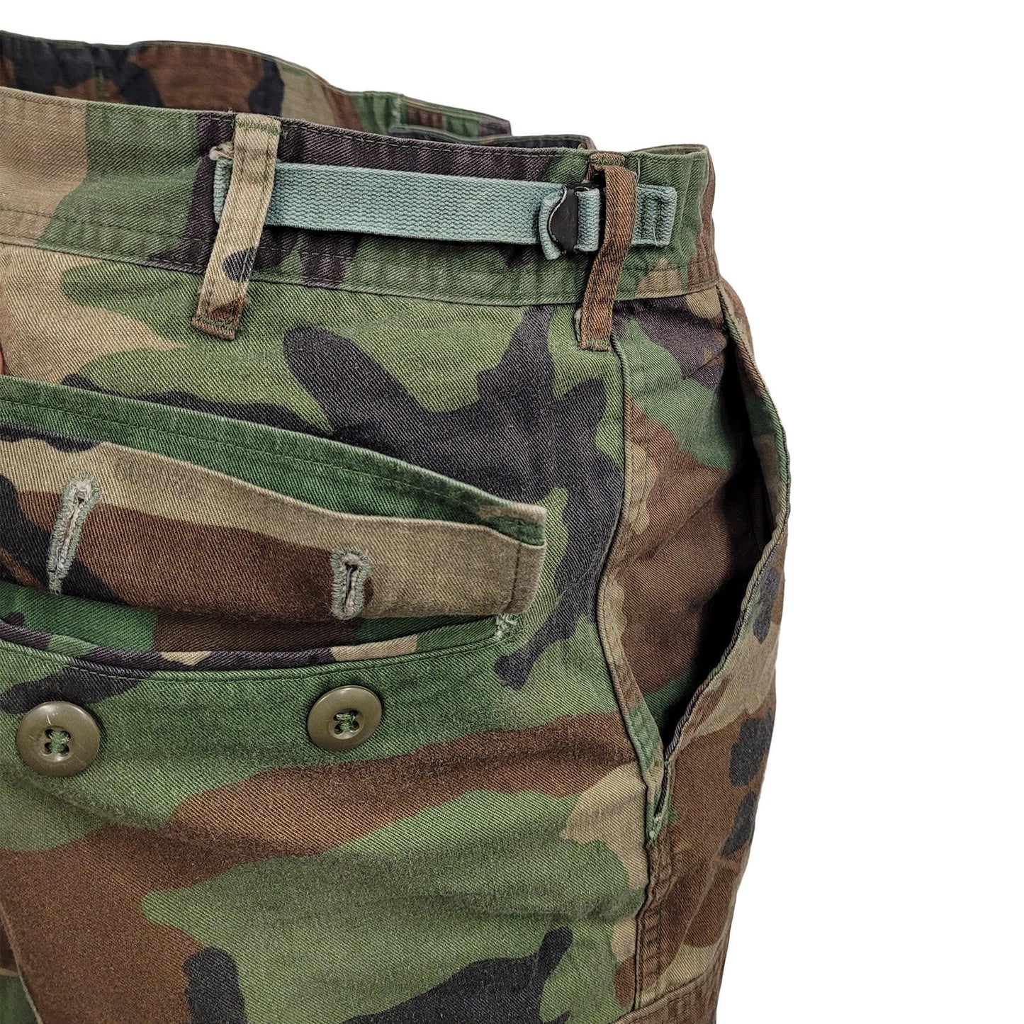 Army Trouser Original US Military Vintage Surplus BDU Combat Pants Woodland Camo