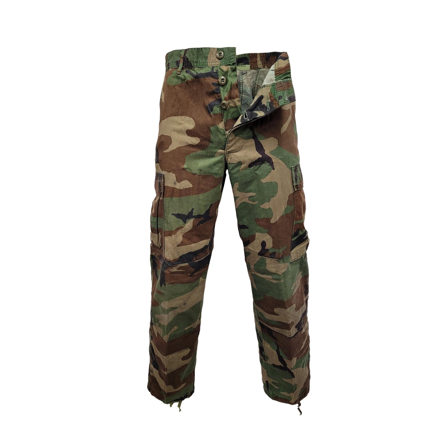 Army Trouser Original US Military Vintage Surplus BDU Combat Pants Woodland Camo