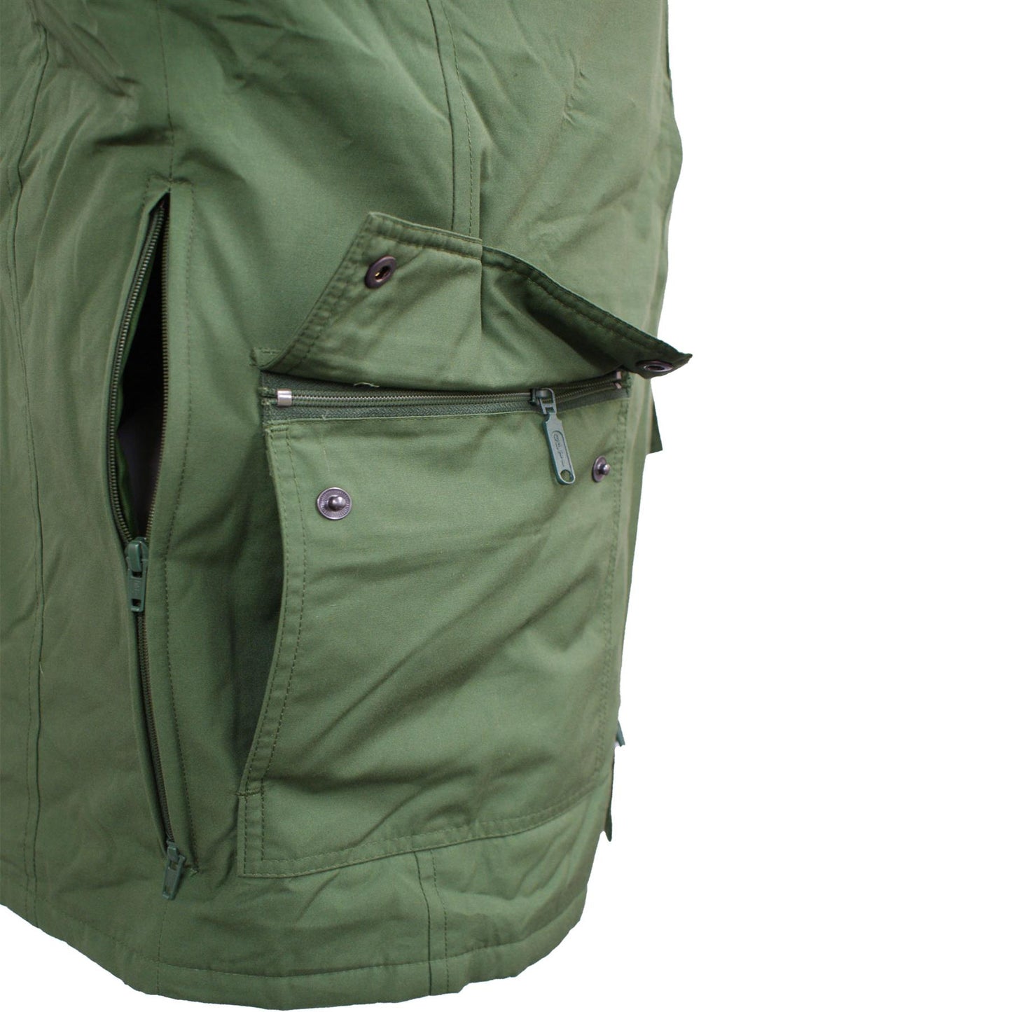 Womens Padded Jacket Original German Goretex Water Resistant Vintage Surplus Olive
