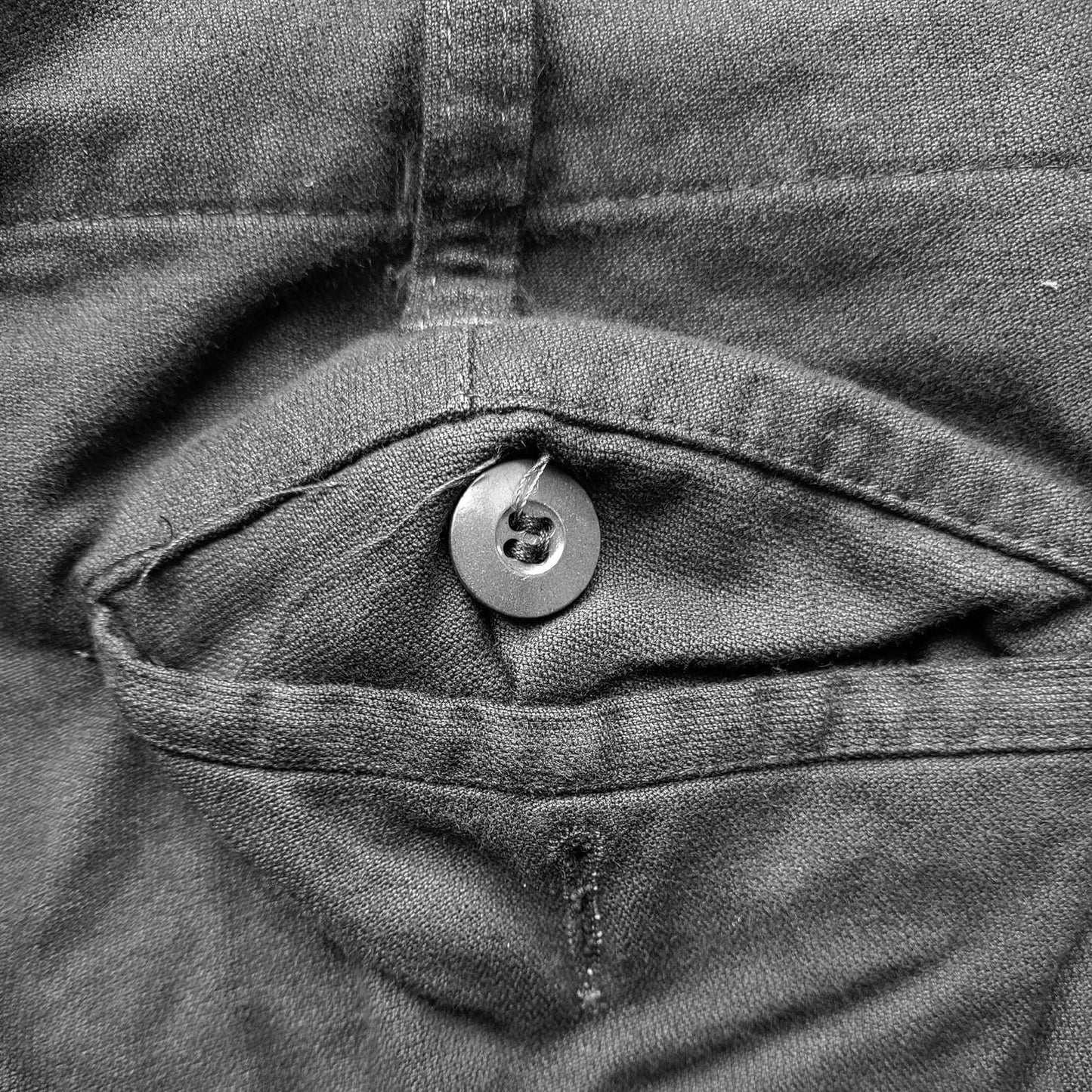 German Moleskin Trouser Original Vintage Surplus Dyed Black