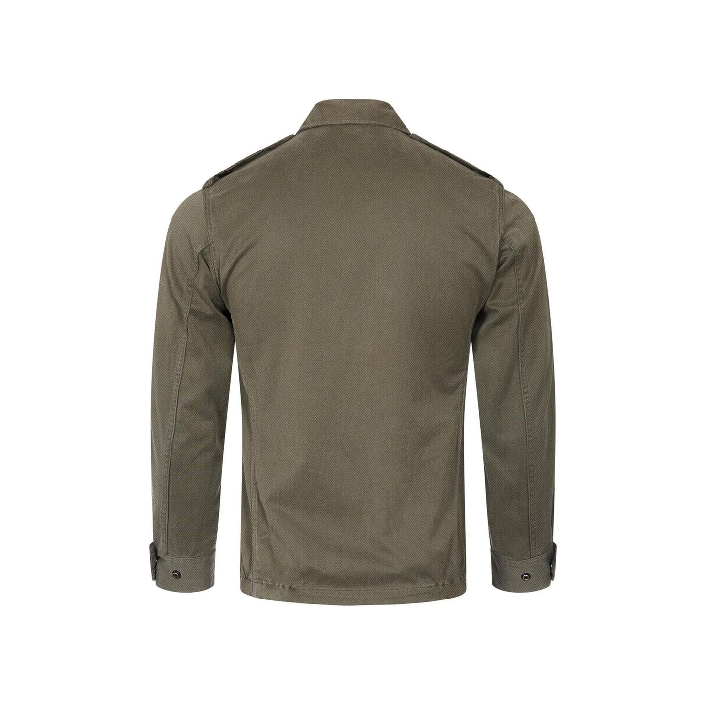 Original French Army F2 Light Jacket Olive Green Herringbone Fabric 4 Pockets Olive