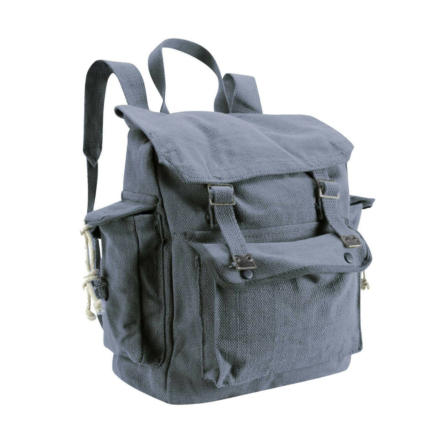 Army Rucksack Military Vintage Style Canvas Backpack RAF Blue