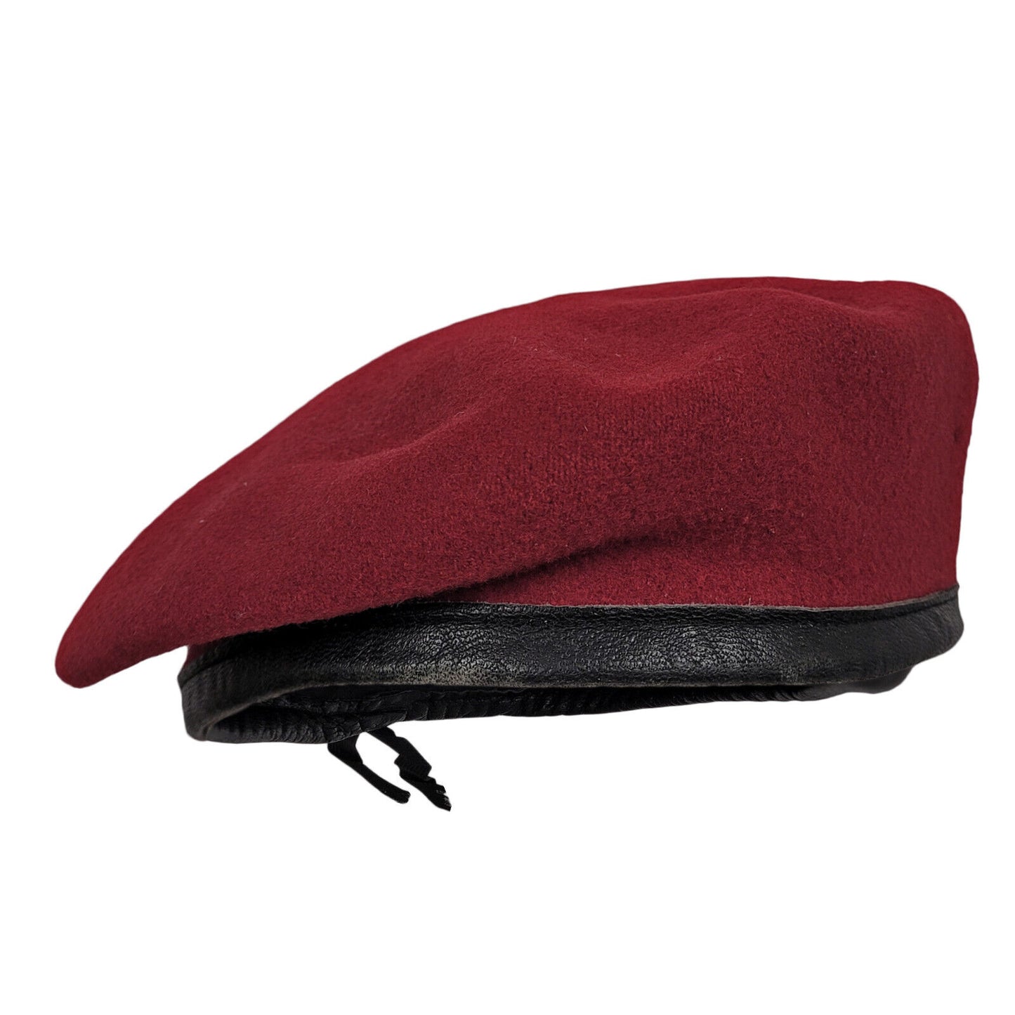 Army Beret Military Cadet Uniform Wool Hat Maroon