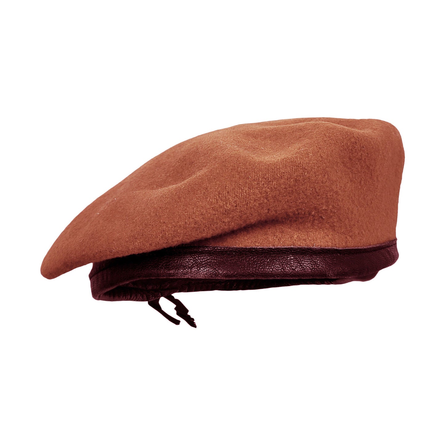 Army Beret Military Cadet Uniform Wool Hat Tan