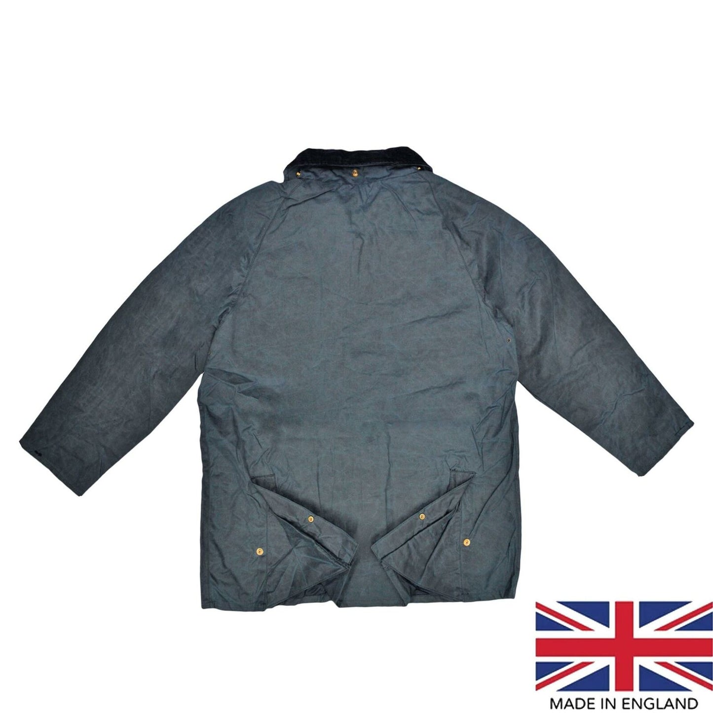 Wax Jacket Original British Classic Hunting Fishing Riding Coat Prussian Blue